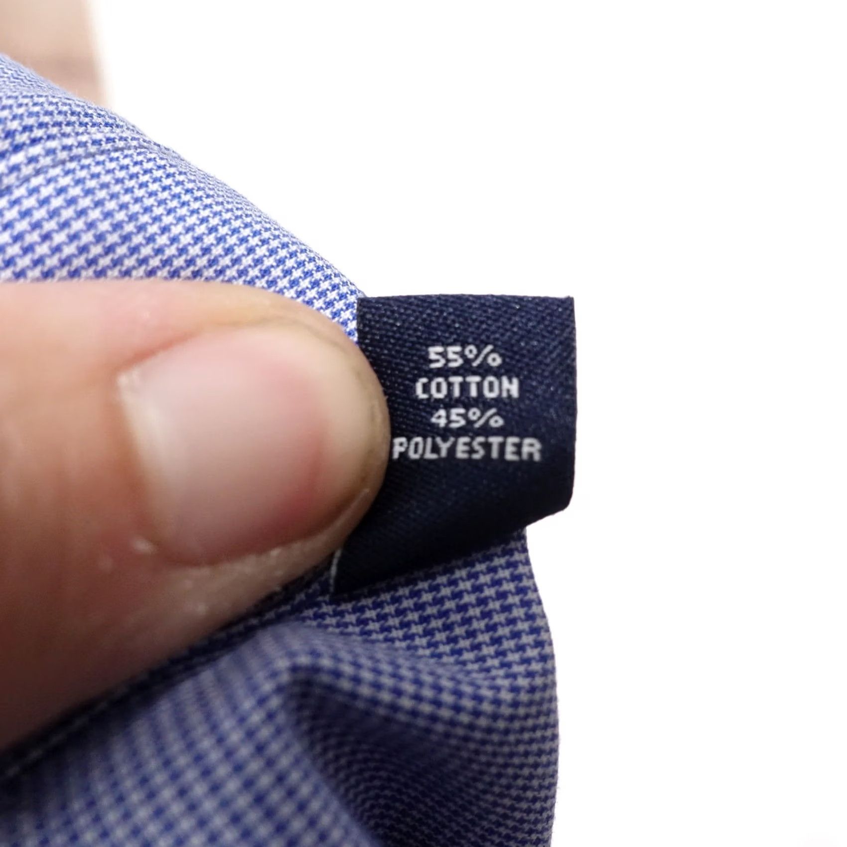 Chaps CHAPS BLUE DRESS SHIRT BUTTON UP 17-17.5 XL 34/35 WRINKLE FREE REGULAR FIT Long Sleeve Men Cotton HOUNDSTOOTH Closure Collared Vintage: No Size 46R - 8 Thumbnail
