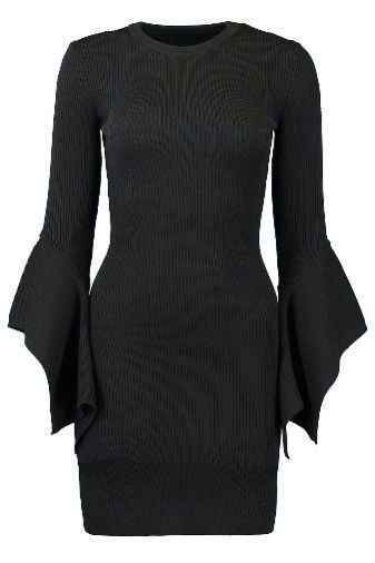Michael Kors Michael Kors- Wool Blend Flare Sleeve Dress- L Size L / US 10 / IT 46 - 5 Thumbnail