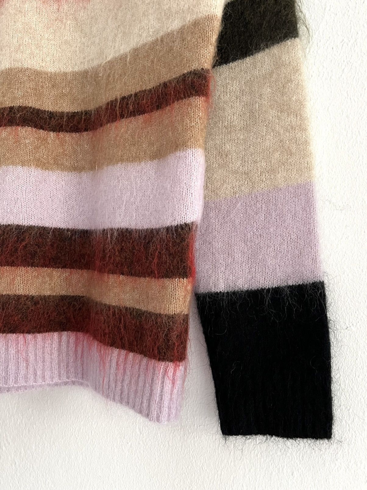 Acne Studios Acne Studios Striped Wool Mohair Multicolor Knit Sweater Size XS / US 0-2 / IT 36-38 - 5 Thumbnail