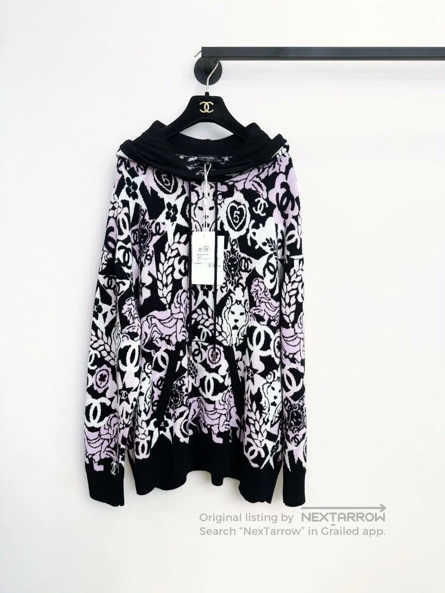 Chanel Chanel Floral Logo Knit Sweater. Size US XL / EU 56 / 4 - 1 Thumbnail