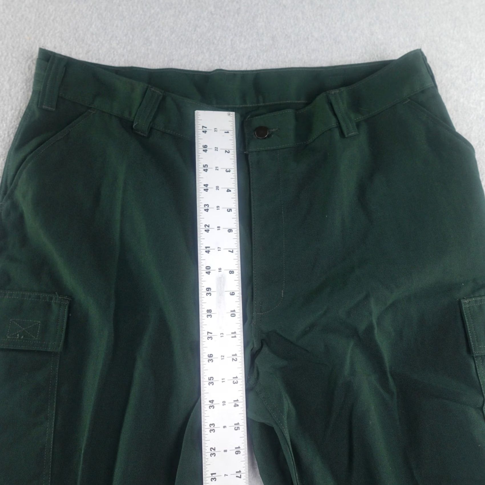 Vintage TRUE NORTH Pants 42x32 Green Cargo Pocket Adjustable Waist Inseam 32 Cotton Men's Pants Size US 42 / EU 58 - 7 Thumbnail