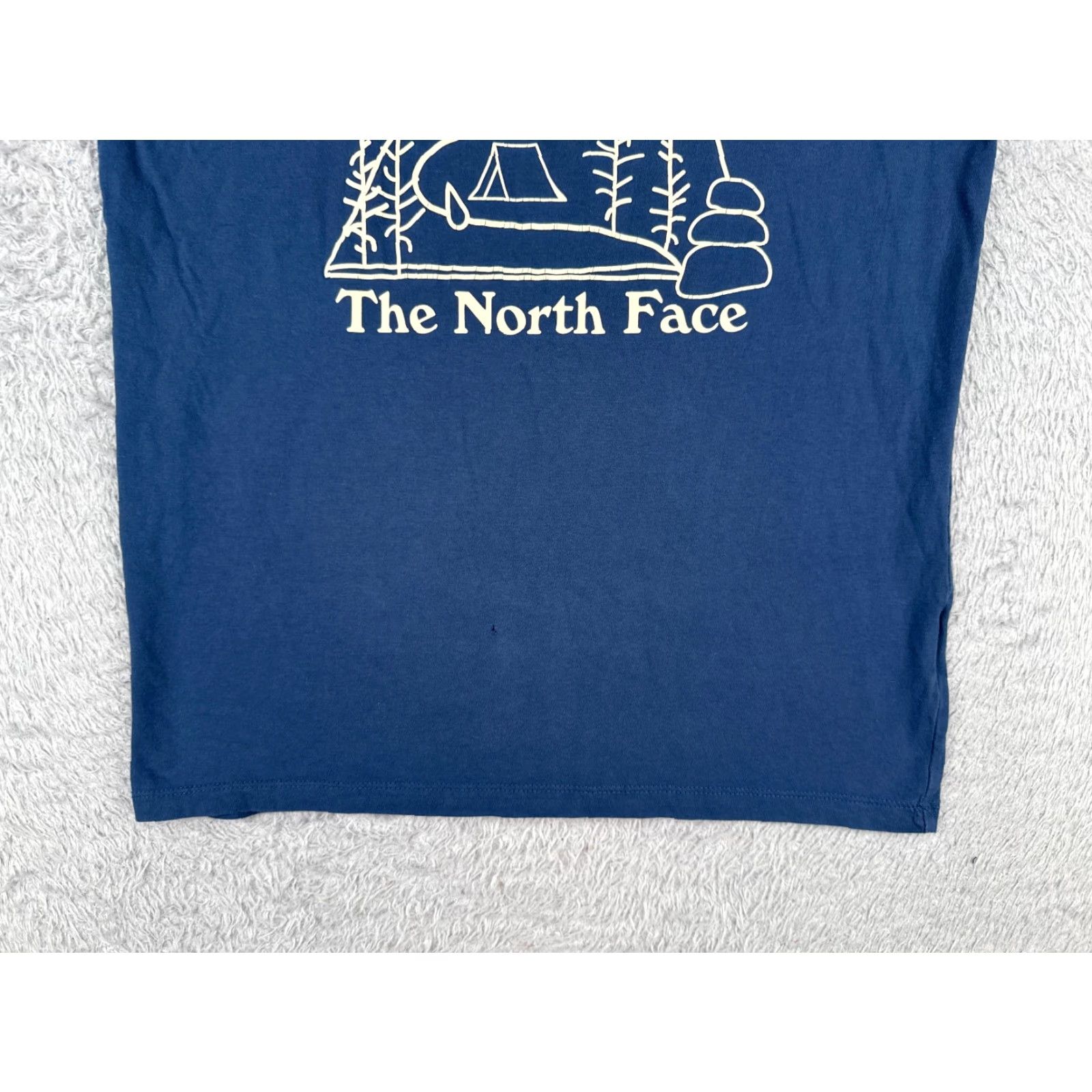 The North Face The North Face Blue Crew Shirt Men Small 100% Cotton Logo Outdoor Tee Size US S / EU 44-46 / 1 - 5 Thumbnail