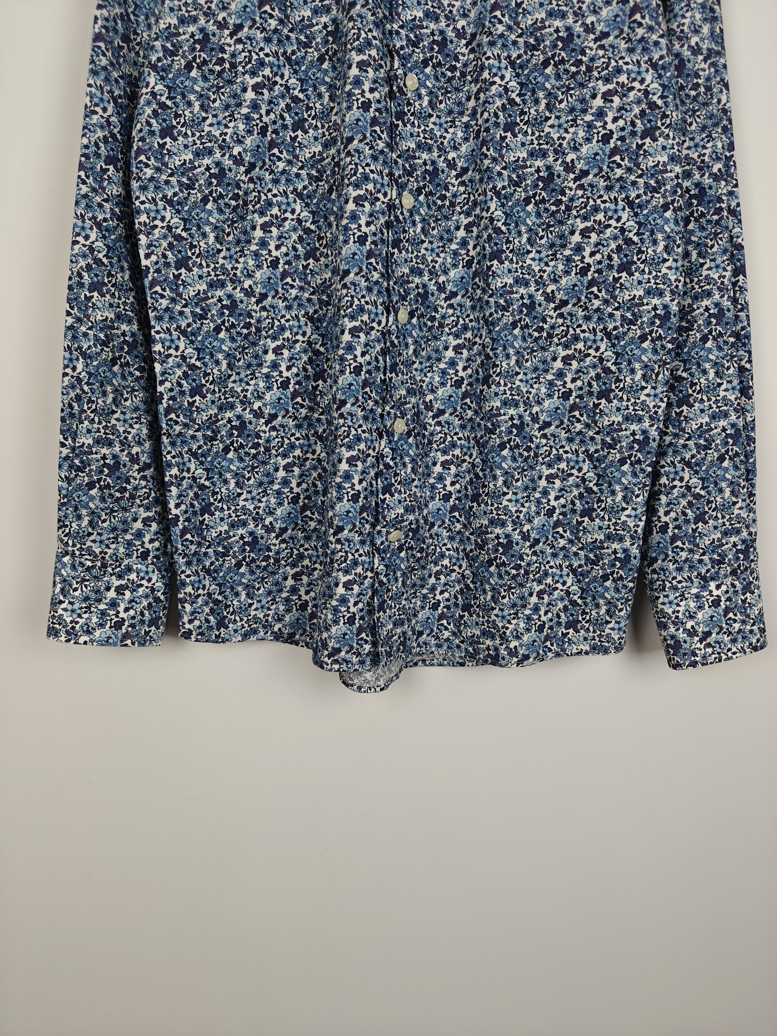 Eton ETON Poplin Floral Shirt Contemporary size 38/15 Size US M / EU 48-50 / 2 - 3 Thumbnail