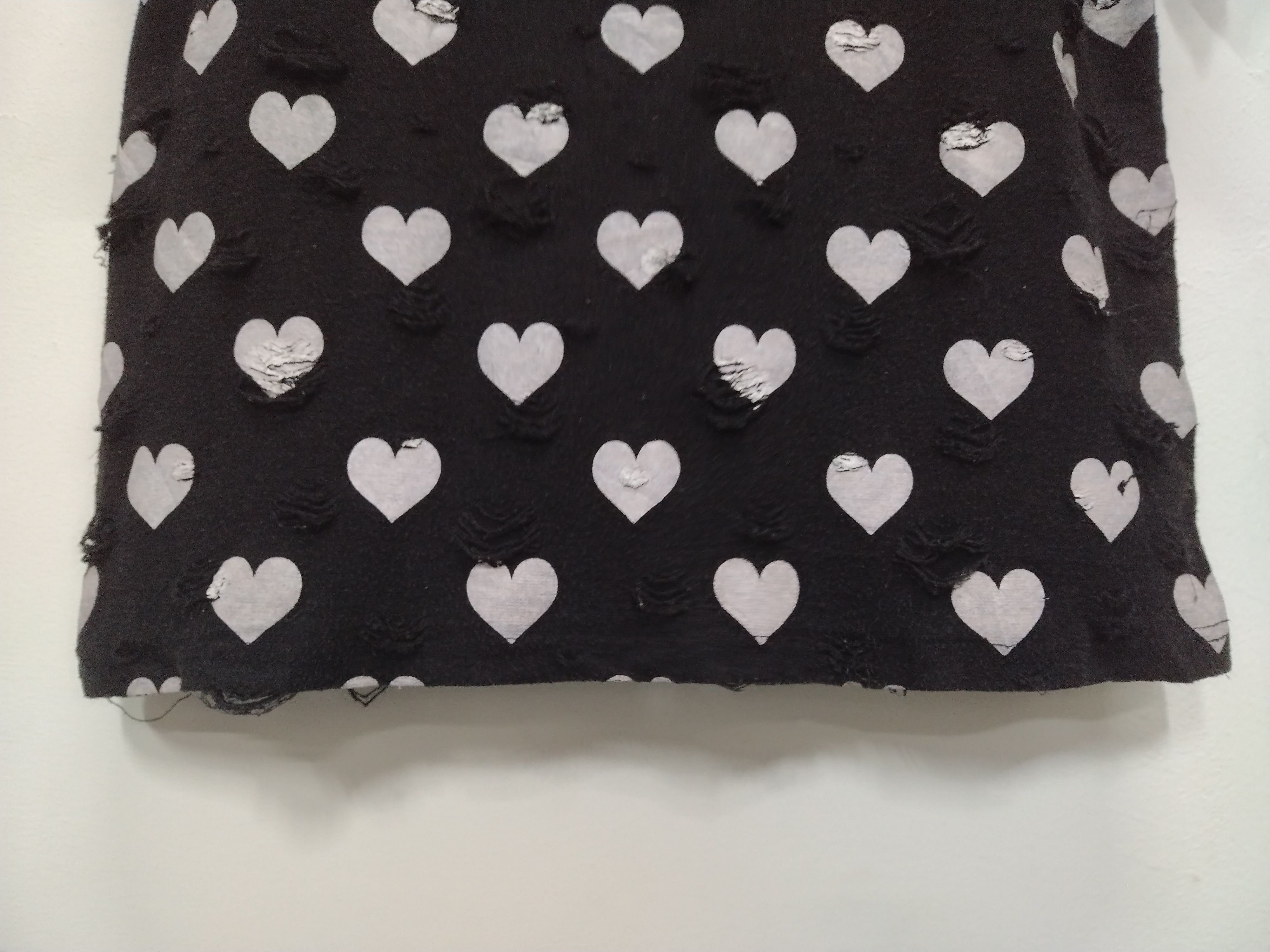 Seditionaries BAGGY DISTRESSED PERFORATED DESIGN SHORT SLEEVE LOVE T SHIRT Size M / US 6-8 / IT 42-44 - 6 Thumbnail