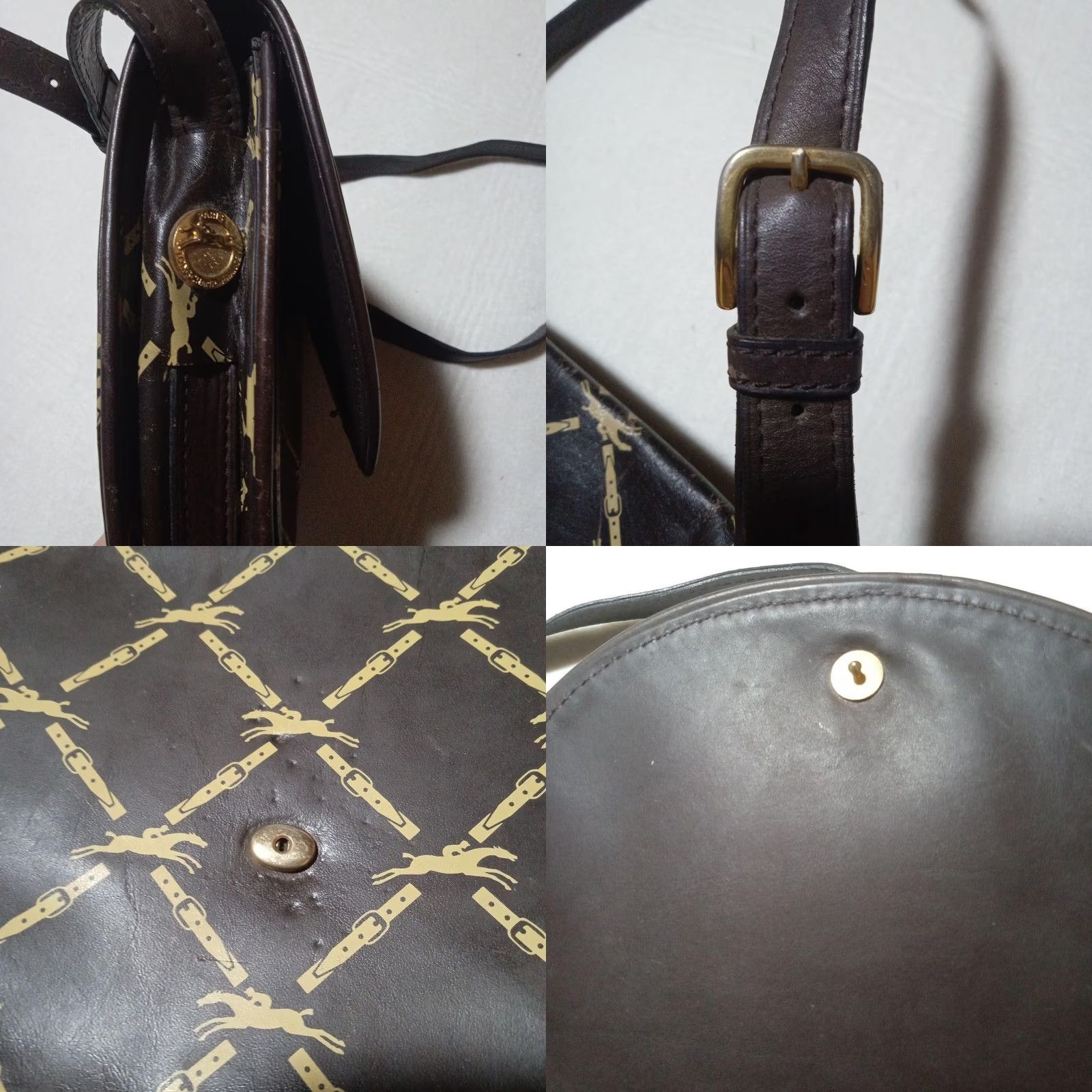 Longchamp Longchamp Shoulder Bag Medium Multicolor 90S Limited Edition Designer Bag Womens Size ONE SIZE - 8 Thumbnail