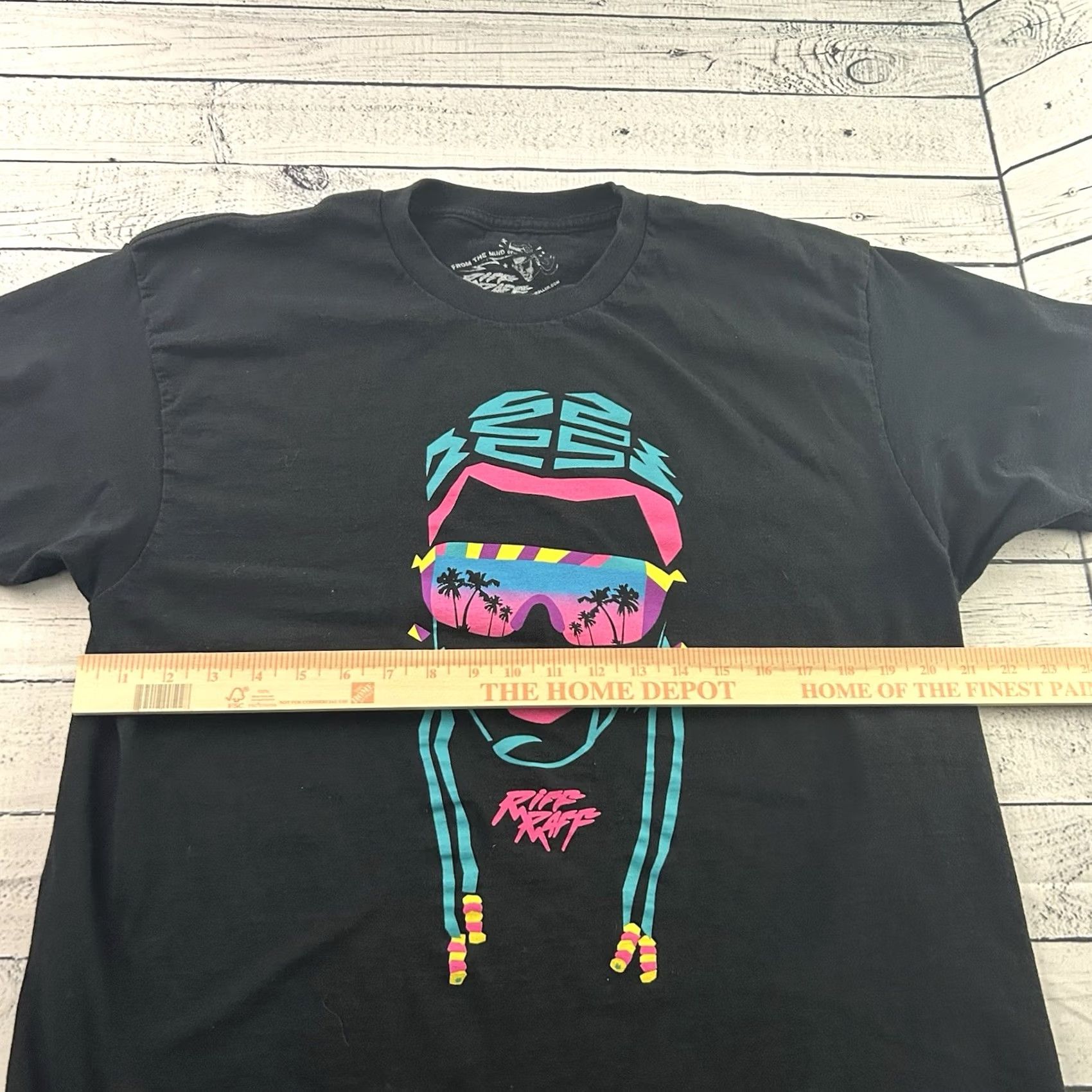 GRAFF Riff Raff Neon Icon Aquaberry Short Sleeve T Shirt Men's XL Black Size US XL / EU 56 / 4 - 3 Thumbnail