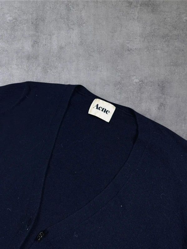 Acne Studios Acne Studios navy blue wool cardigan sweater M Size M / US 6-8 / IT 42-44 - 3 Thumbnail