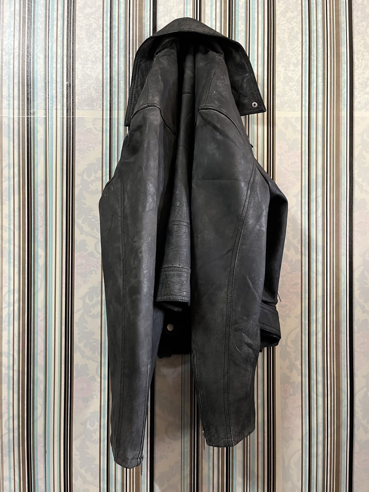 Zara Vintage 2000s buffalo leather double collar #H1 Size US L / EU 52-54 / 3 - 12 Thumbnail