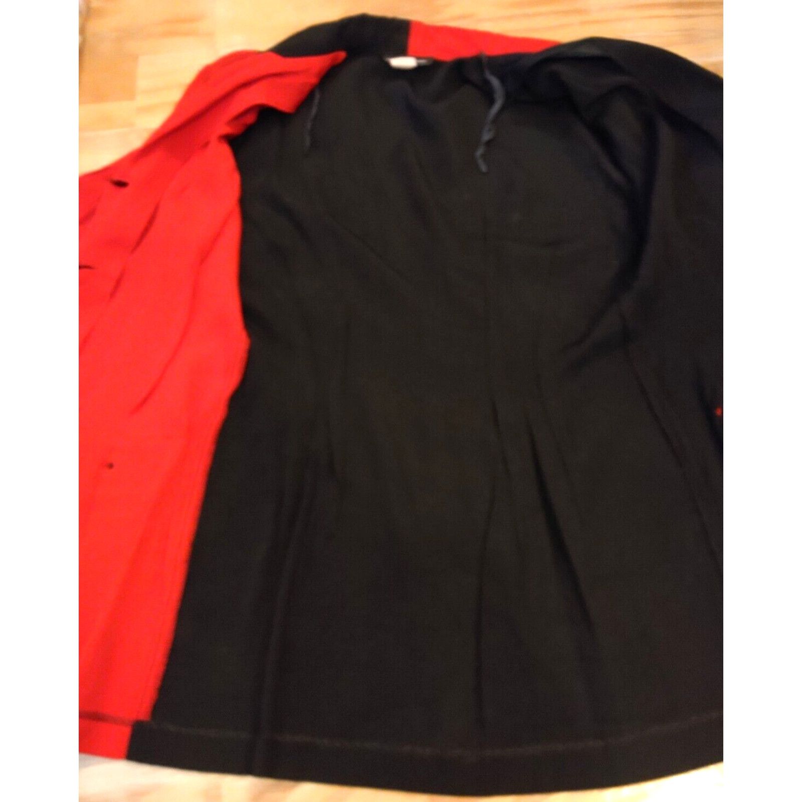 Other 90's Women's Paul Harris Black & Red Skirt Business Suit 5/6 Size M / US 6-8 / IT 42-44 - 5 Thumbnail
