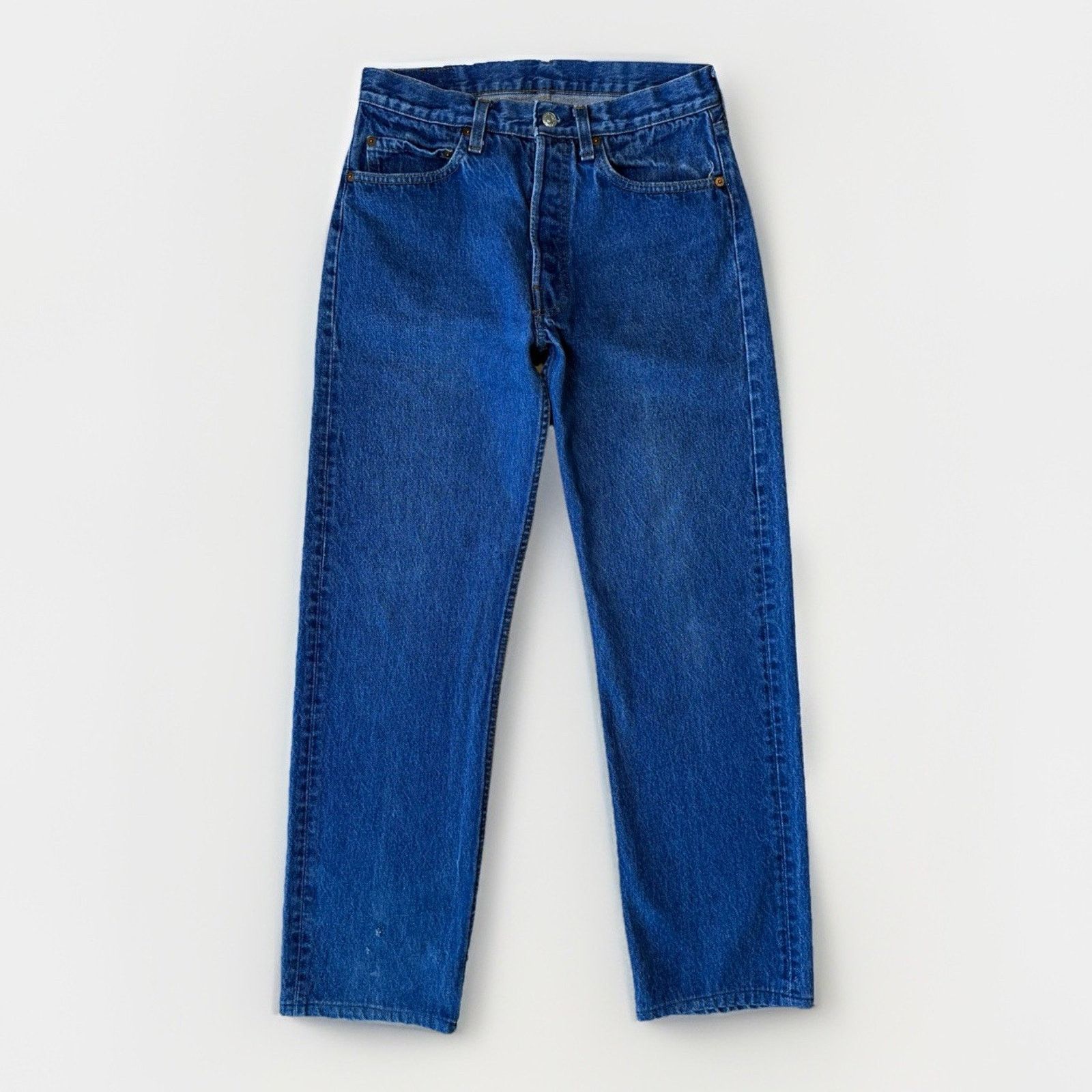 Levi's Vintage Levis 501 Jeans 29 Blue Dark Wash Straight Leg 80s Size US 29 - 1 Thumbnail
