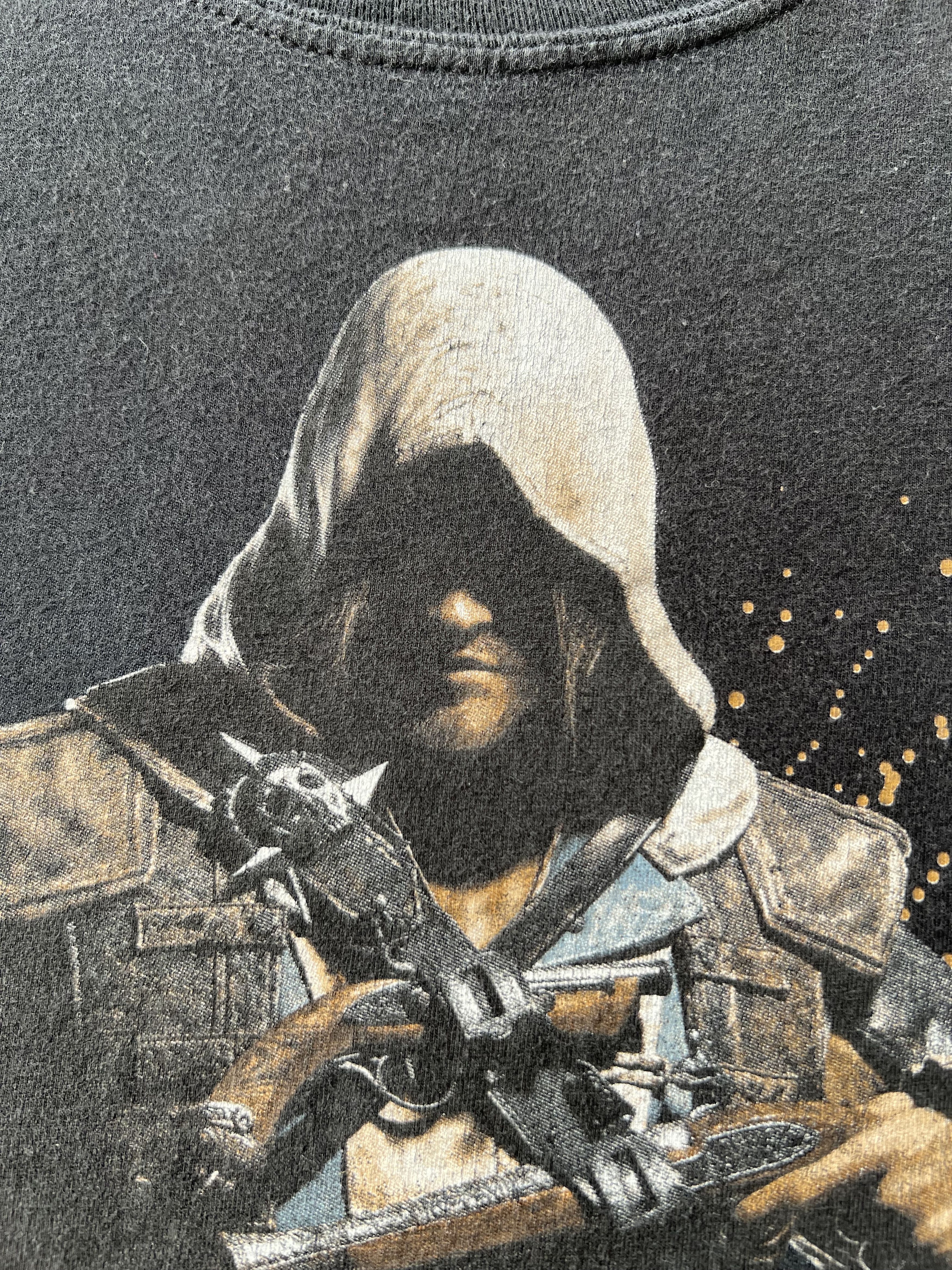 The Game Vintage 2013 Assassin's Creed IV Black Flag Ubisoft T-shirt Size US L / EU 52-54 / 3 - 4 Thumbnail