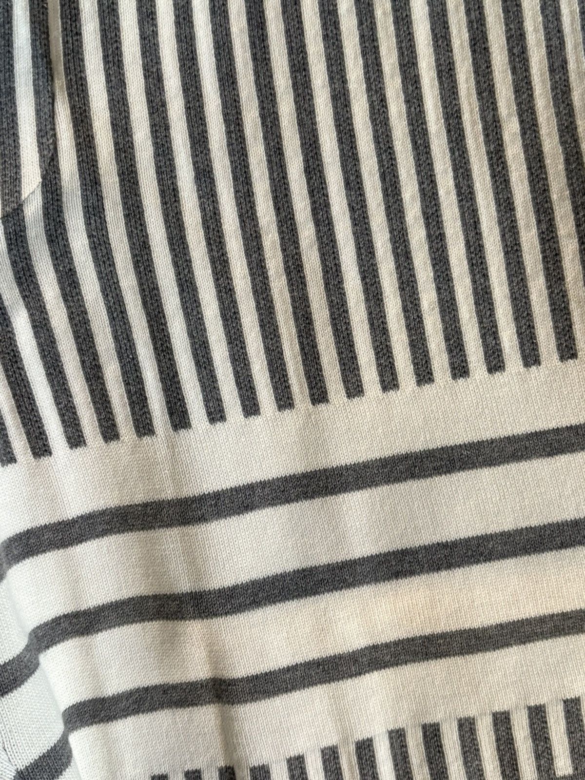 Thom Browne Gray Stripe 4-Bar Seersucker Jacquard Cotton Shorts Size US 28 / EU 44 - 2 Thumbnail