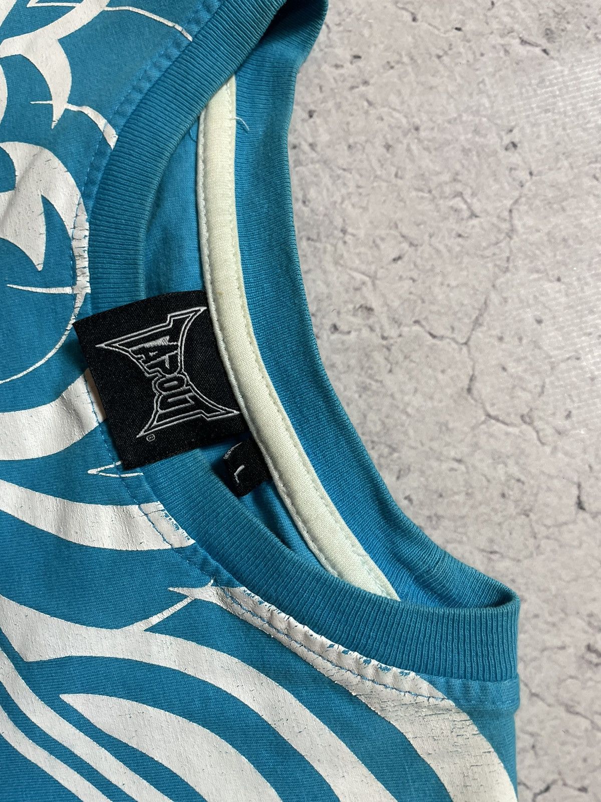 Tapout Vintage Tapout Big Logo Y2K Blue T-Shirt Hype Size US L / EU 52-54 / 3 - 6 Thumbnail