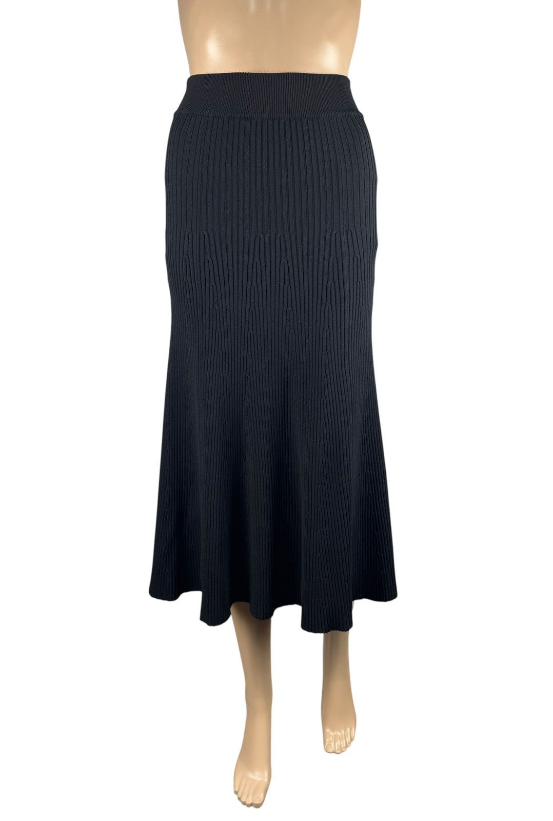 Maje Maje Tight Knit Maxi Skirt Pleated Viscose size 3 Size 34" / US 12 / IT 48 - 2 Thumbnail