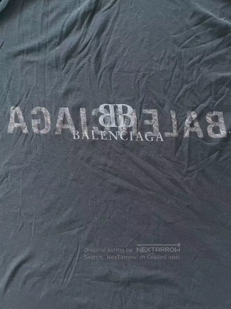 Balenciaga Balenciaga Letter Logo Printed Short Sleeve T-Shirt Size US M / EU 48-50 / 2 - 3 Thumbnail