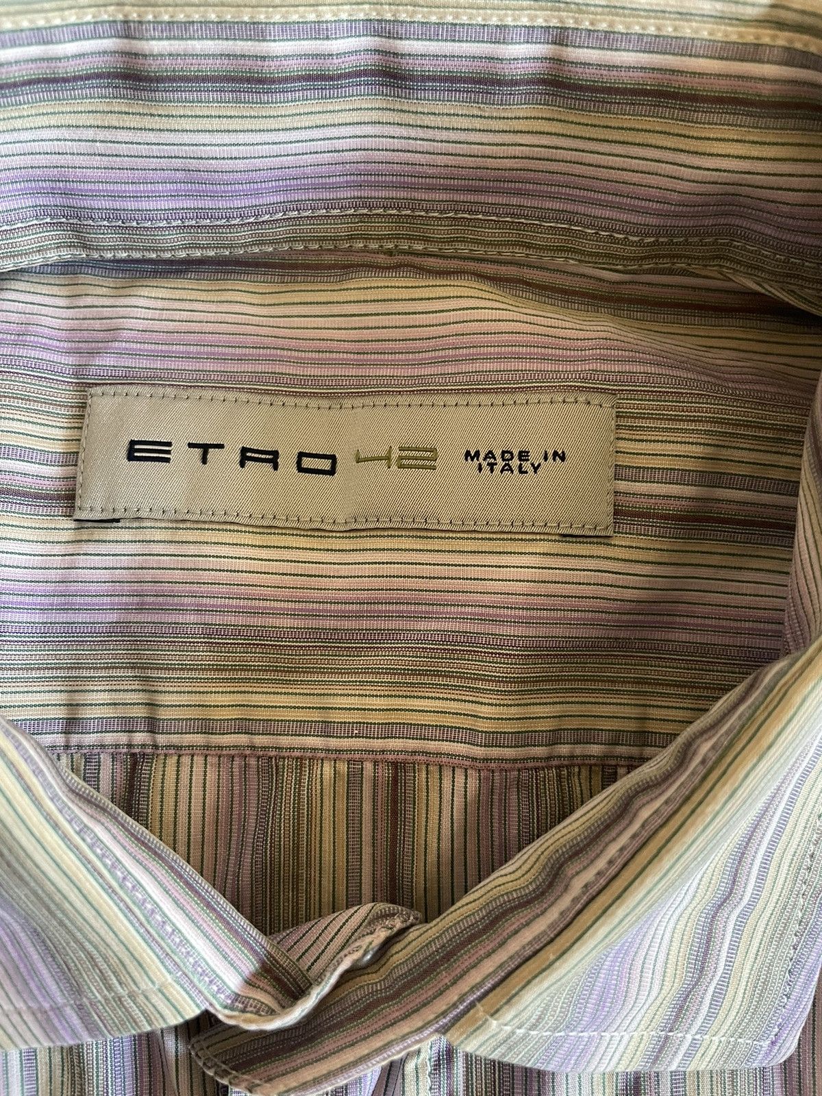 Etro Pastel Stripe Shirt Size US L / EU 52-54 / 3 - 3 Thumbnail