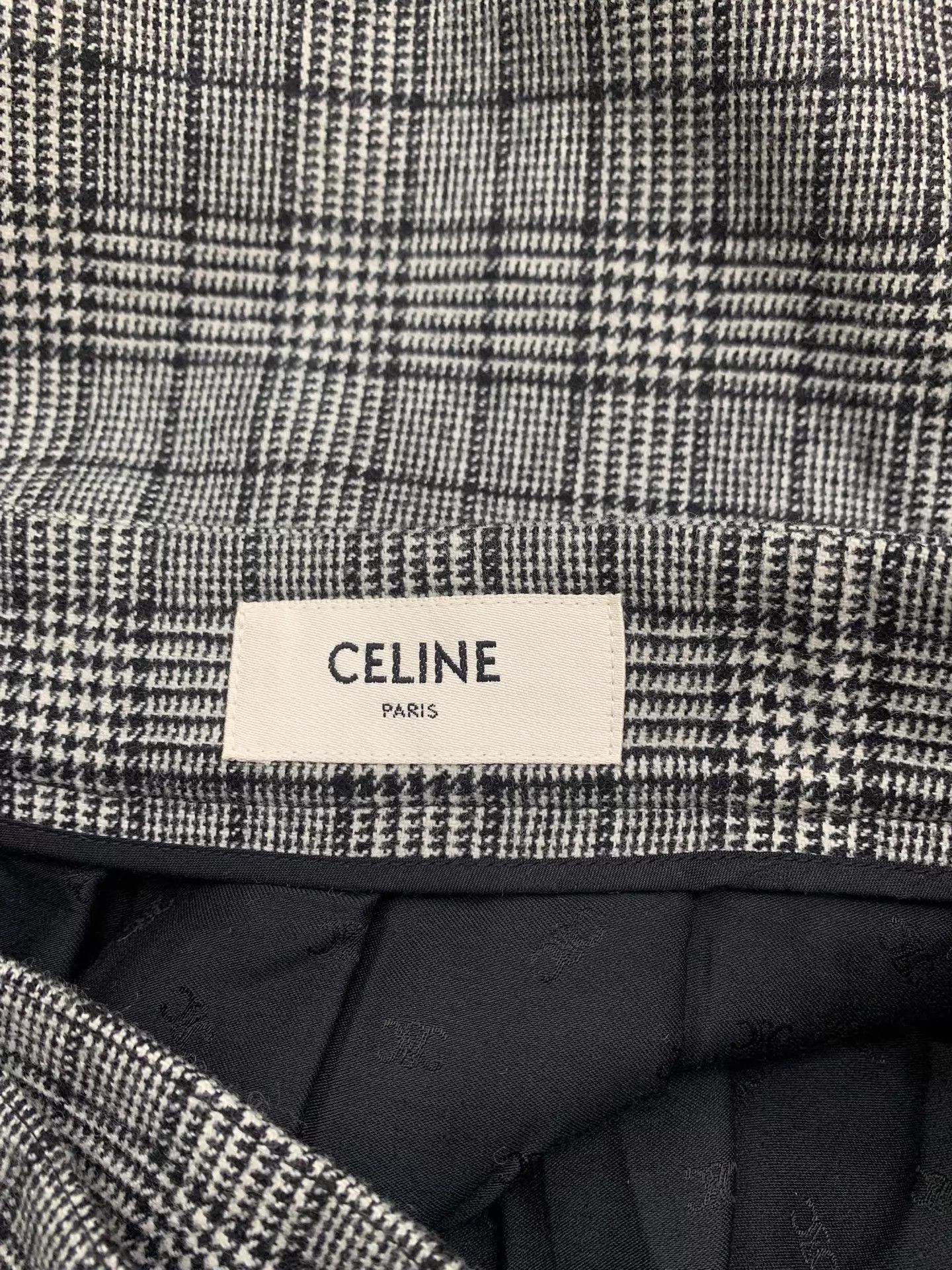 Celine Celine Gray Check Skirt Size 36 New Size 25" / US 0 / IT 36 - 4 Thumbnail