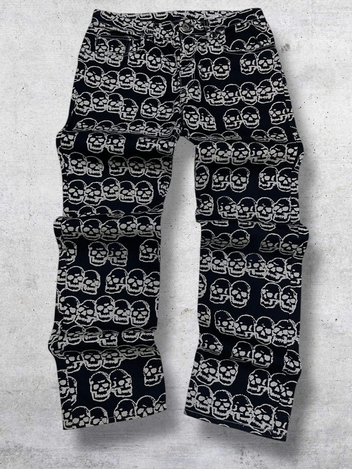 Hysteric Glamour VINTAGE HYSTERIC GLAMOUR FULLPRINT SKULL ICONIC PUNK PANT Size US 28 / EU 44 - 1 Thumbnail
