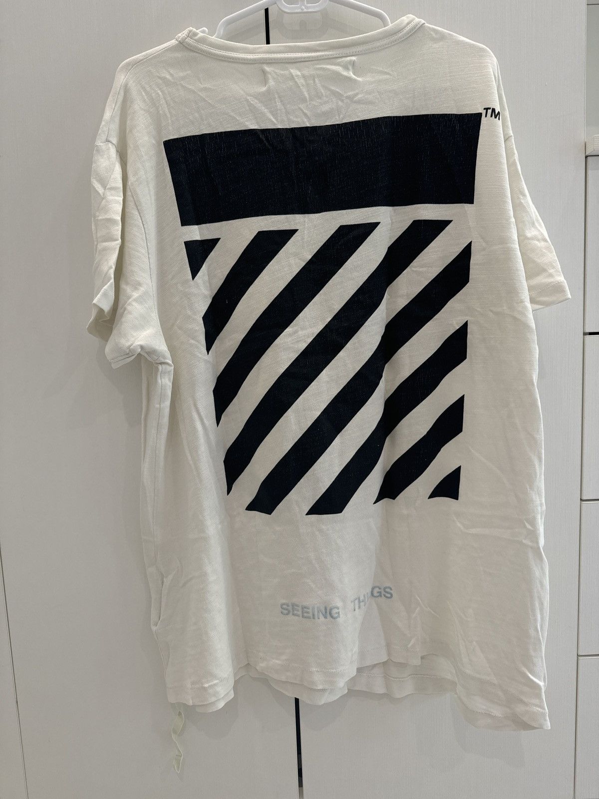 Off-White Off-White Caravaggio Tee White Size US S / EU 44-46 / 1 - 2 Thumbnail