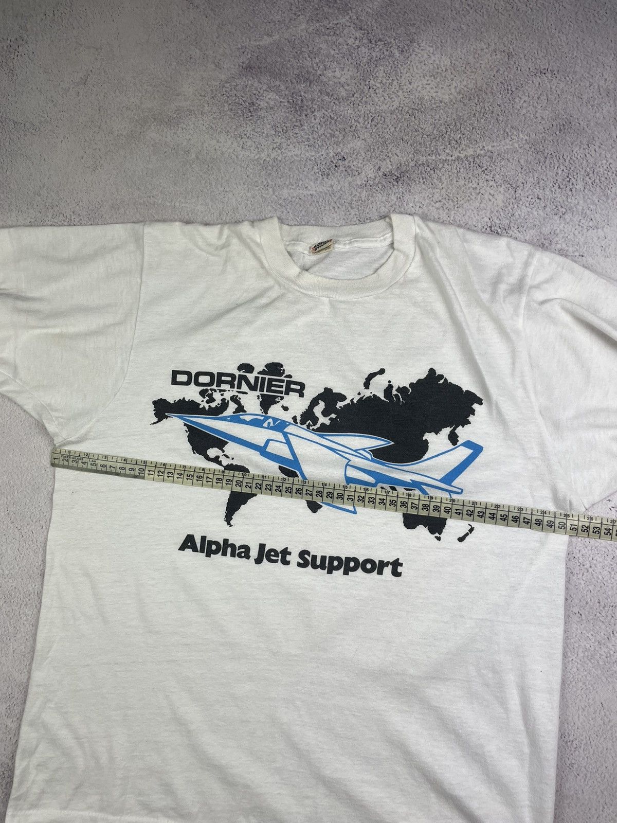 Vintage vintage t-shirts Screen Stars Dornier Alpha Jet Support L Size US L / EU 52-54 / 3 - 10 Thumbnail