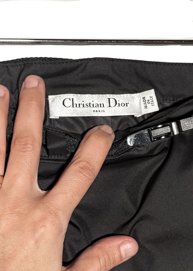 Dior Dior Black Utility Belted Rear-Pleated Mini Skirt Size 30" / US 8 / IT 44 - 3 Thumbnail