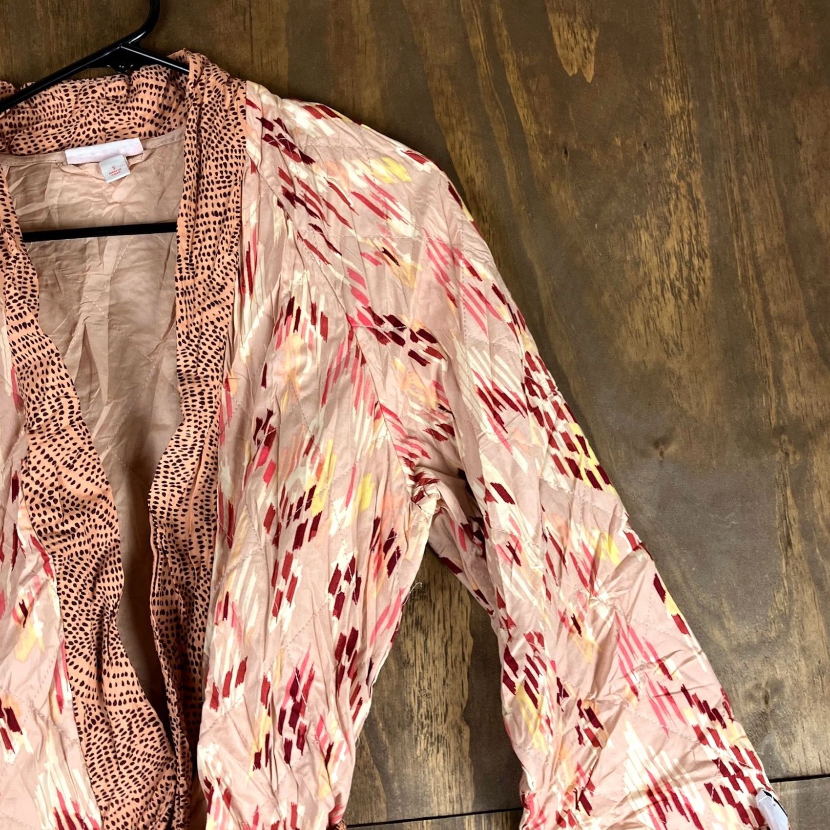 Express Express Womens Jacket Multicolor Quilted Open Front Belted Cotton Blend Small Jacket Blazer Womens Medium? Size S / US 4 / IT 40 - 4 Thumbnail