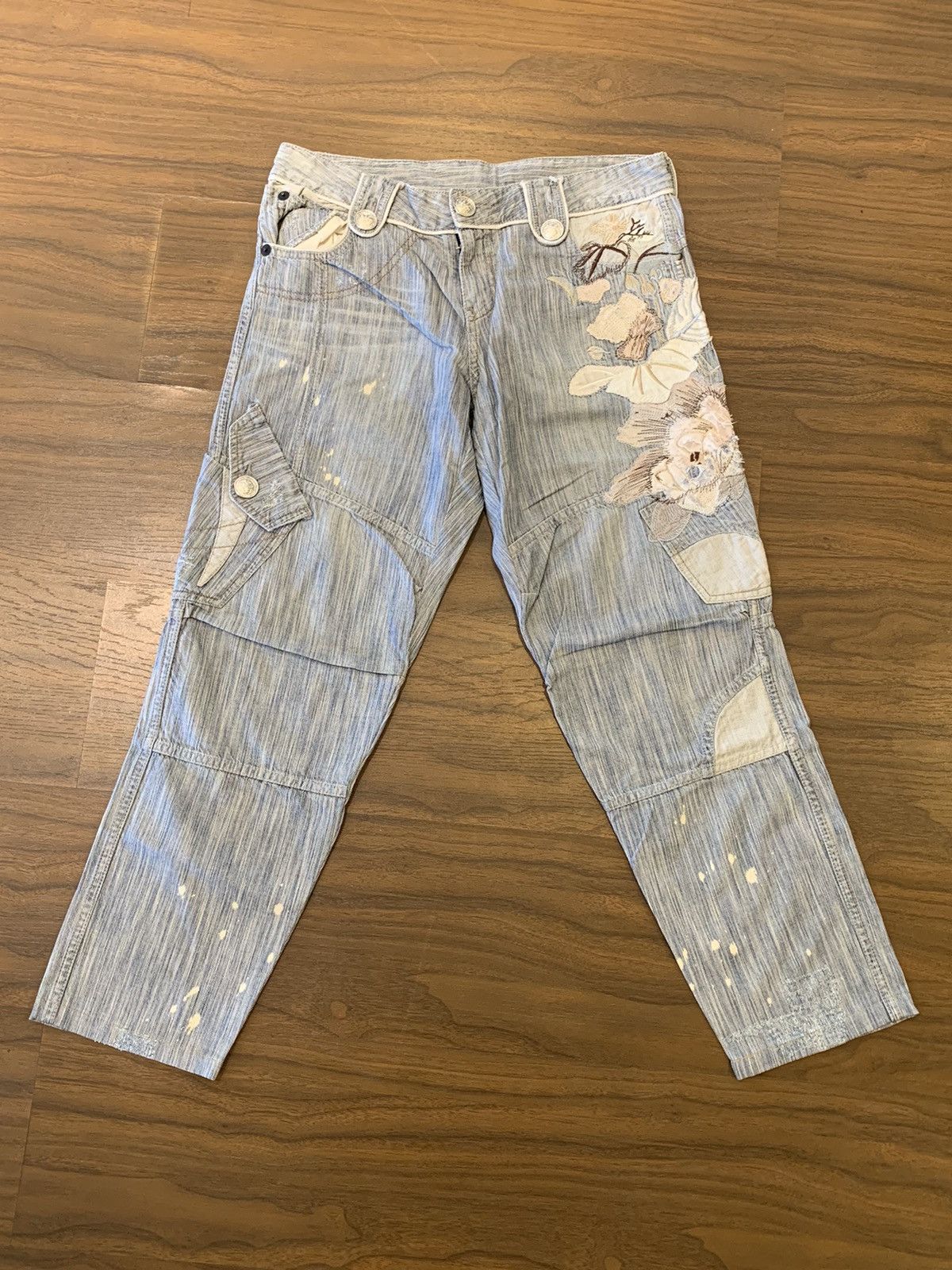 Vintage 2000s Tankus Flared jeans pants Size 32" / US 10 / IT 46 - 1 Thumbnail