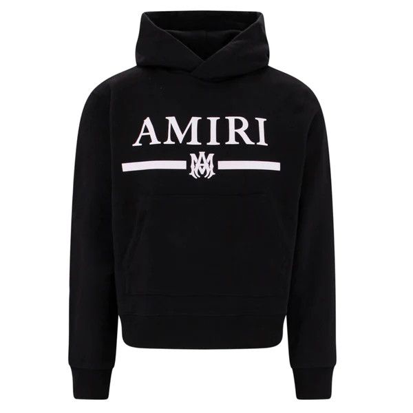 image of Amiri Ma Bar Logo Hoodie in Black, Men's (Size Small)