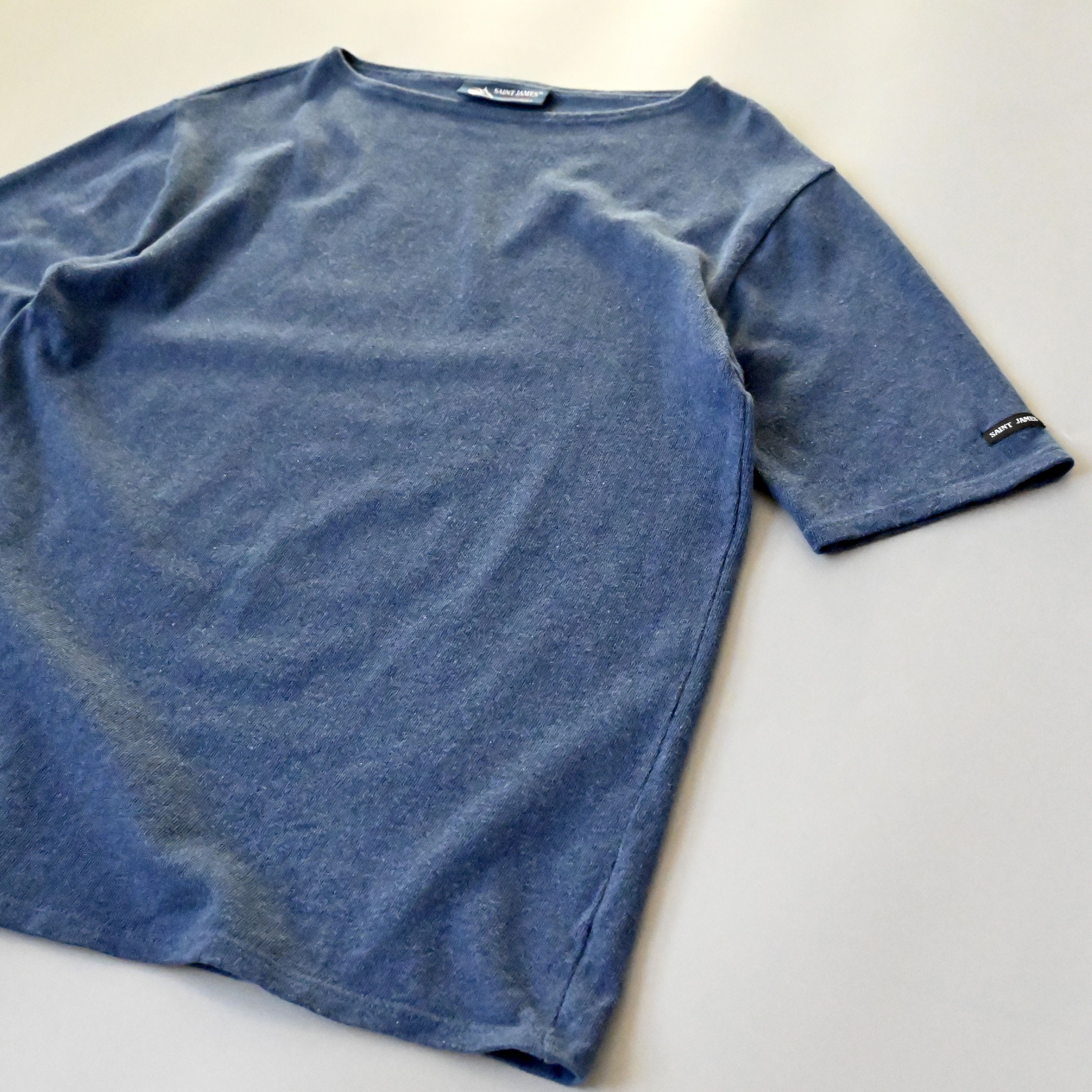 Saint James SAINT JAMES heavyweight cotton shirt, heather blue, 4 Size US M / EU 48-50 / 2 - 10 Thumbnail