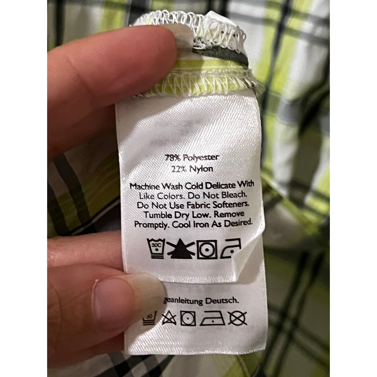 Eddie Bauer Adventure Button Front Shirt Plaid Short Sleeves Green Top Size US XL / EU 56 / 4 - 13 Thumbnail
