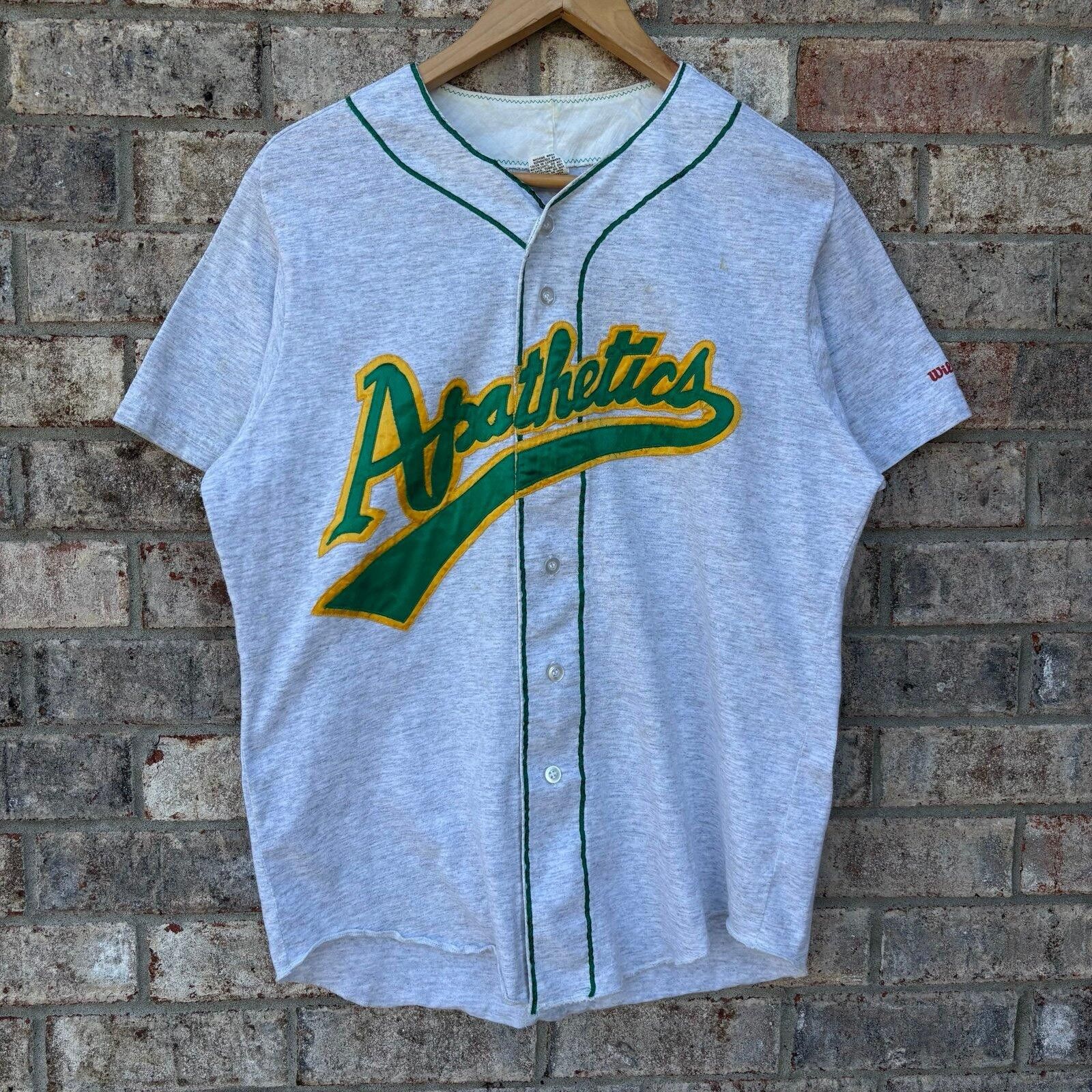 Wilson Vintage 80s Oakland Athletics jersey Size US L / EU 52-54 / 3 - 1 Thumbnail
