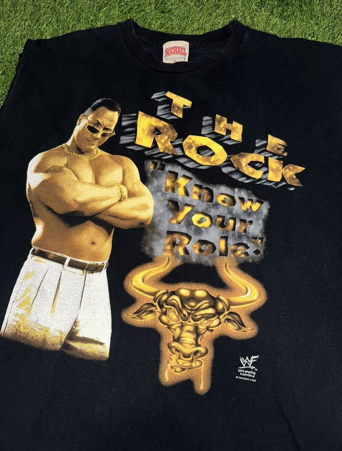 Vintage Vintage Wwf The Rock Tank Top Size XL Size US XL / EU 56 / 4 - 3 Thumbnail