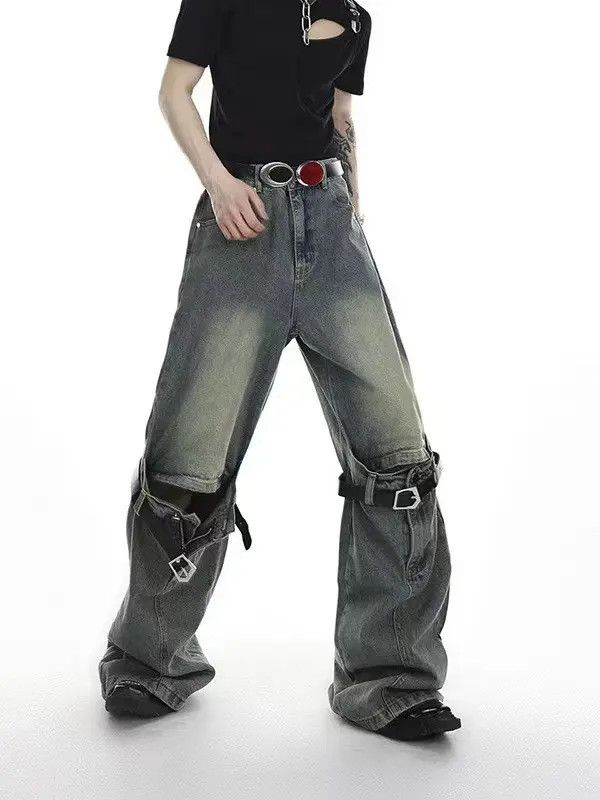 Designer × Japanese Brand Streetwear Designer Hip Hop Loose Casual Pants Size US 31 - 1 Thumbnail