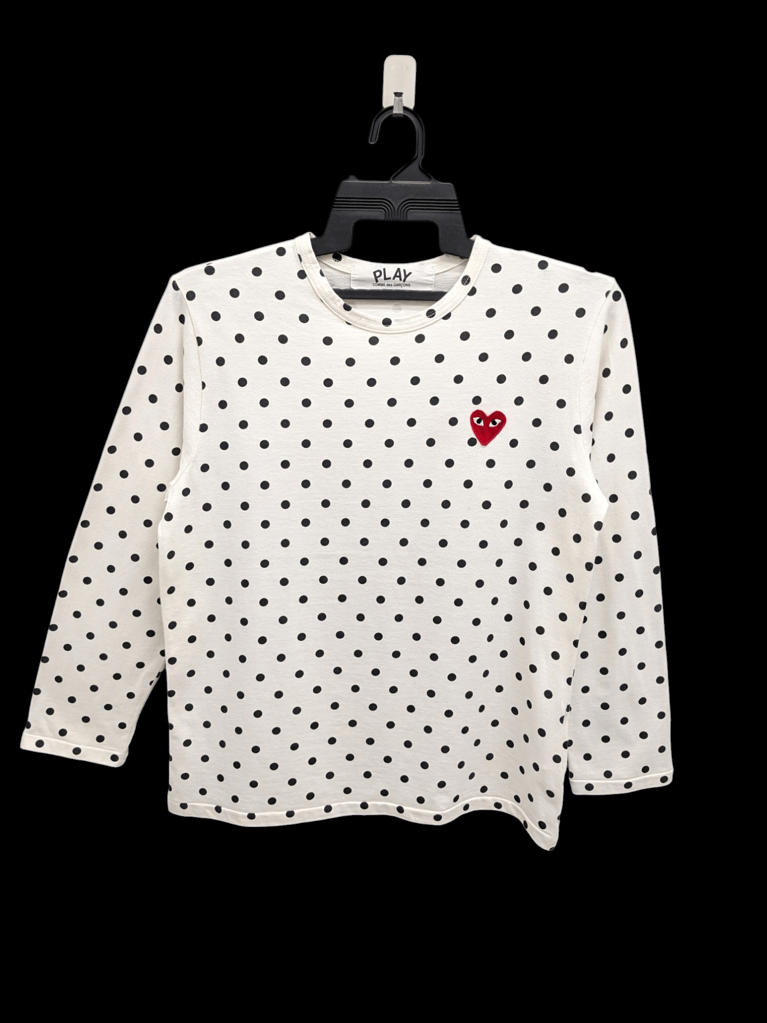 Comme Des Garcons Polka Dot Design Long Sleeve Tshirt