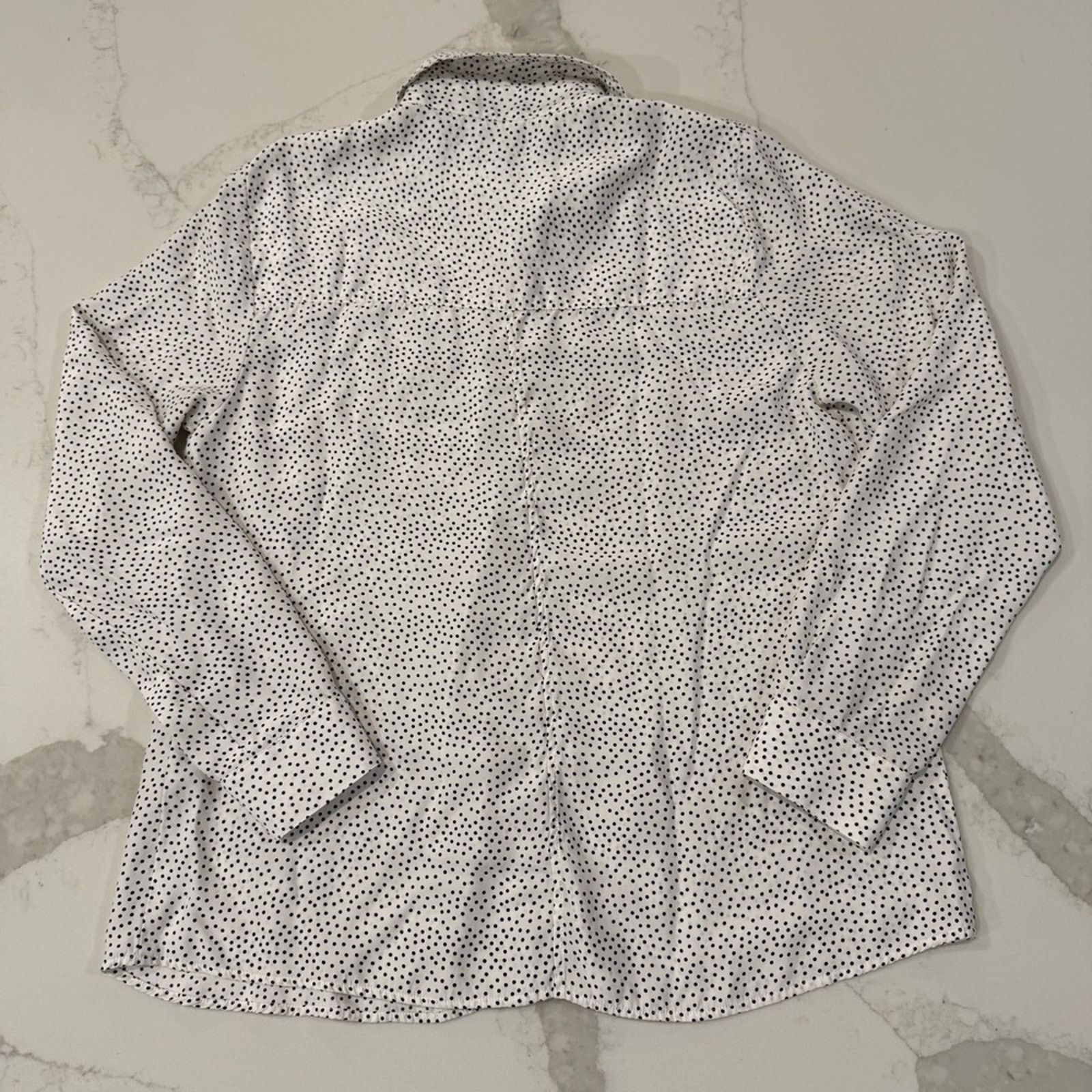 Frame Frame 100% Silk Polka Dot Button Down Blouse Women's Large Size L / US 10 / IT 46 - 6 Thumbnail