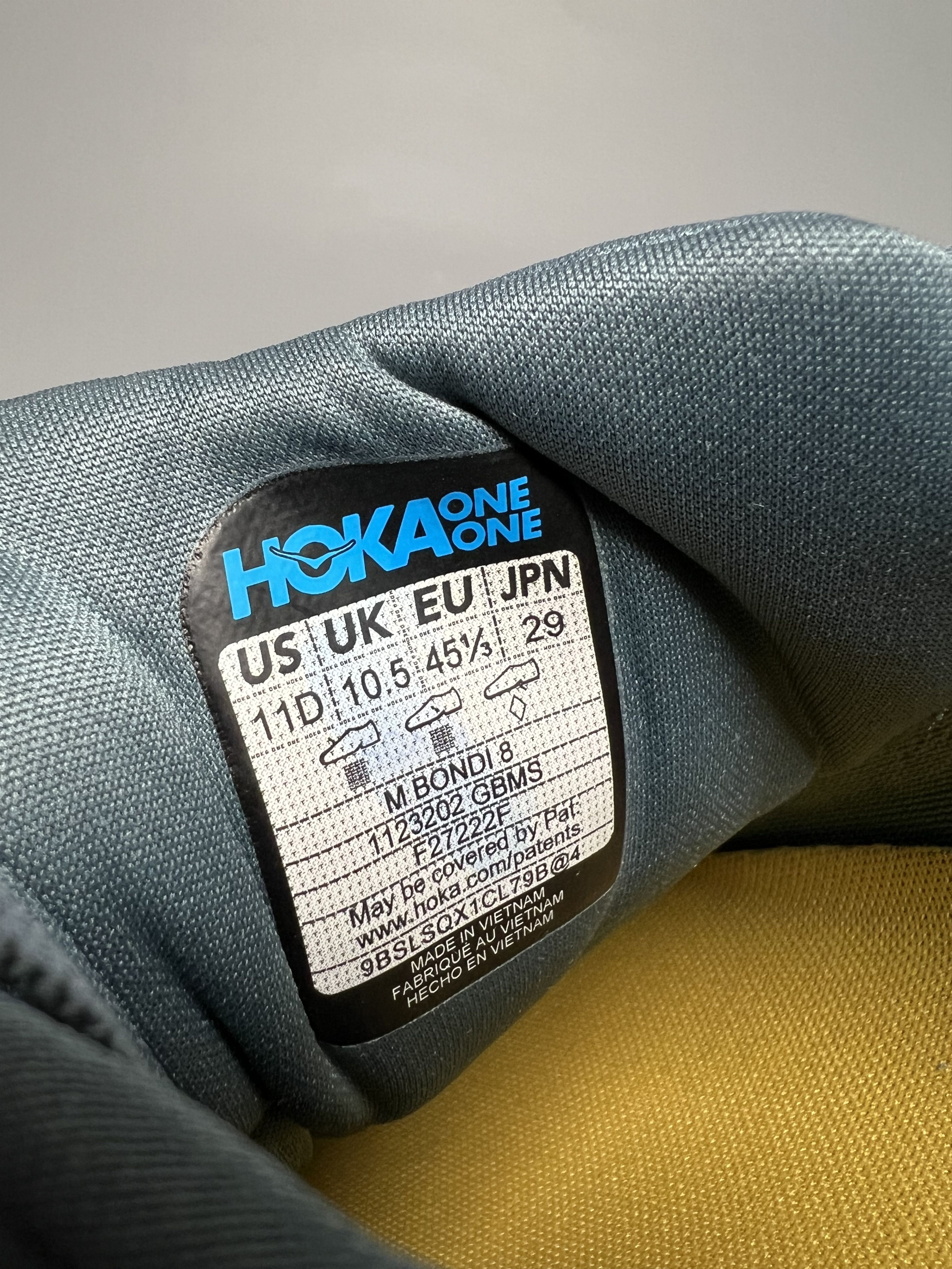 Hoka 11D Hoka One One Bondi 8 Running Shoes Gym Walking Size US 11 / EU 44 - 8 Thumbnail