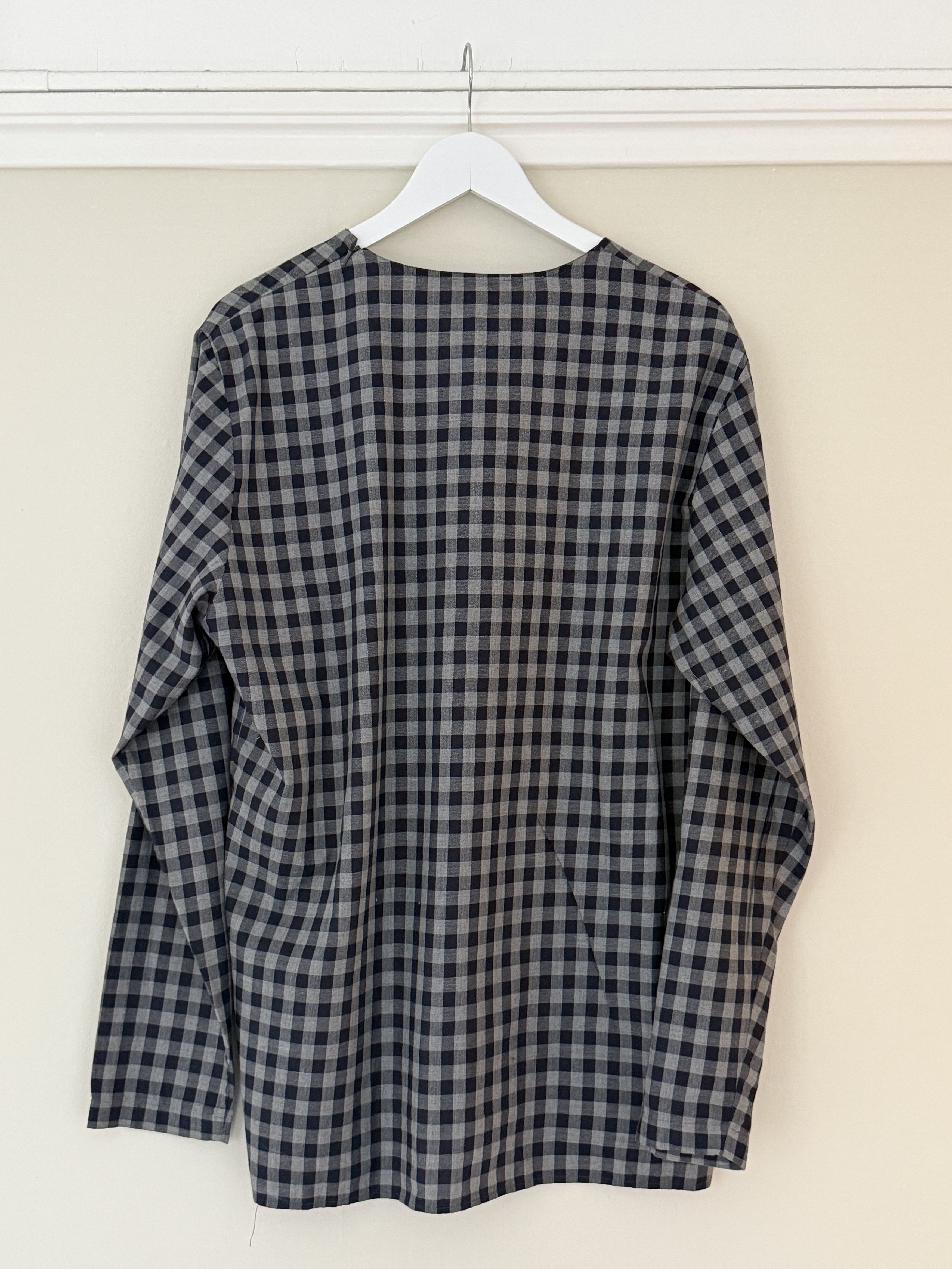 Cos Archive gingham shoulder-zip top — size M Size US M / EU 48-50 / 2 - 4 Thumbnail