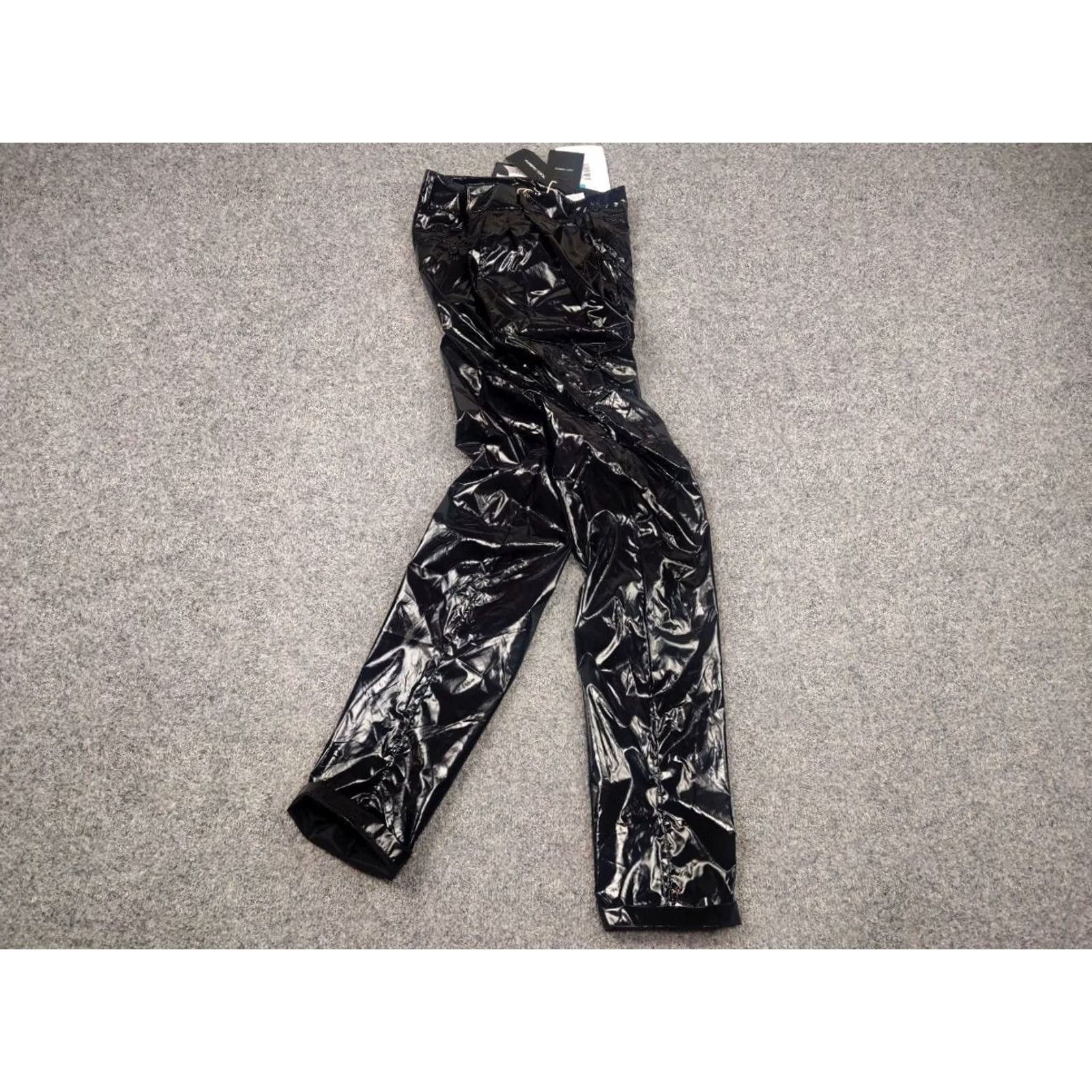 Dolce & Gabbana Dolce&Gabbana New Pants Black Shining lacquer Nylon Skinny Men Trouser Shirt Size US 32 / EU 48 - 4 Thumbnail