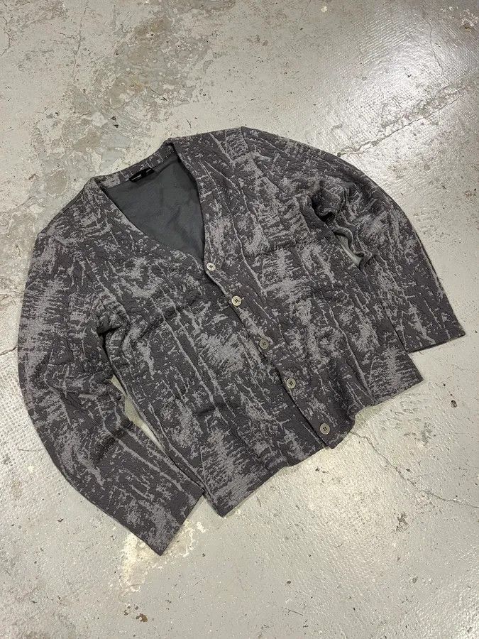 Emporio Armani × Vintage AW2014 Emporio Armani Raw Grey Cardigan Size US M / EU 48-50 / 2 - 1 Thumbnail