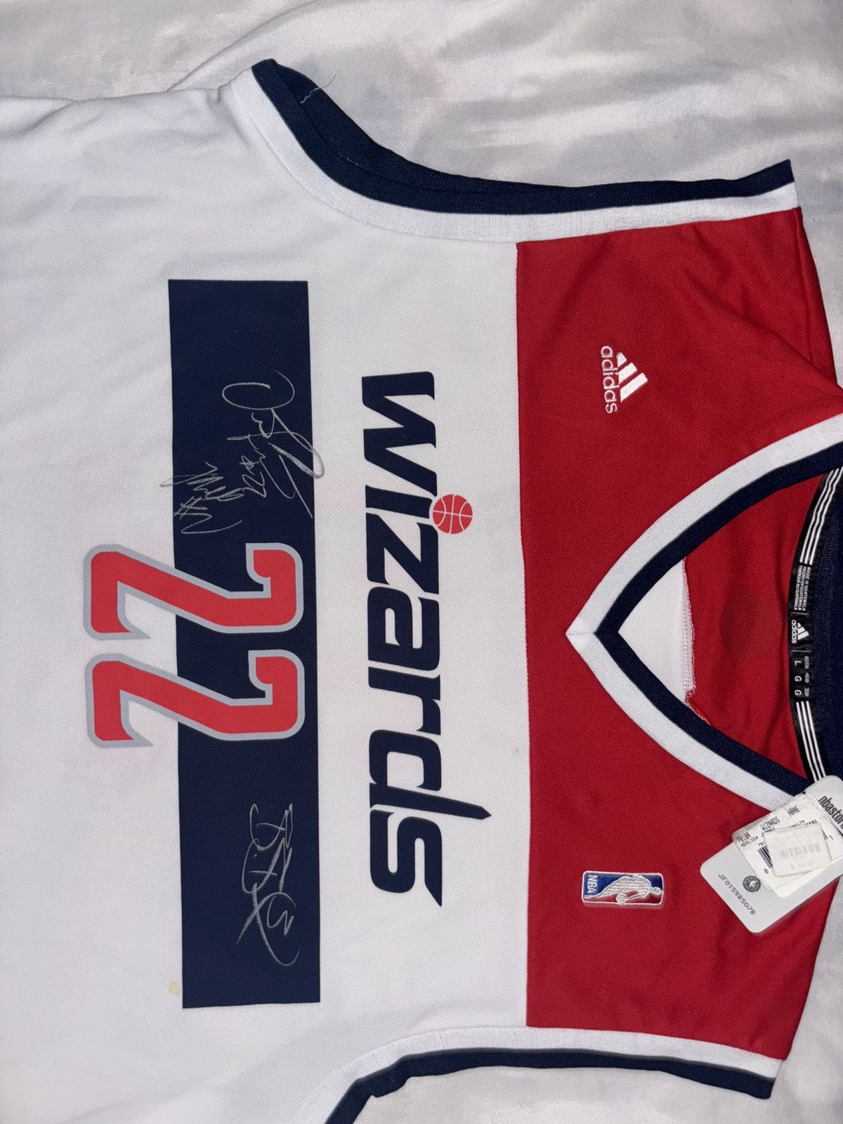 Adidas Adidas Wizards signed Jersey Size US L / EU 52-54 / 3 - 3 Thumbnail