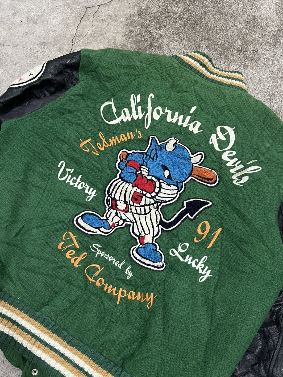 Vintage Rare‼️ "Tedman’s" Ted Company Multi Patch Logo Varsity Jacket Size US XS / EU 42 / 0 - 6 Thumbnail