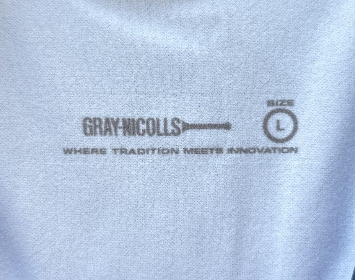 Vintage Scotland Cricket Team Match #69 Worn Shirt Gray Nicolls L Size US L / EU 52-54 / 3 - 5 Thumbnail