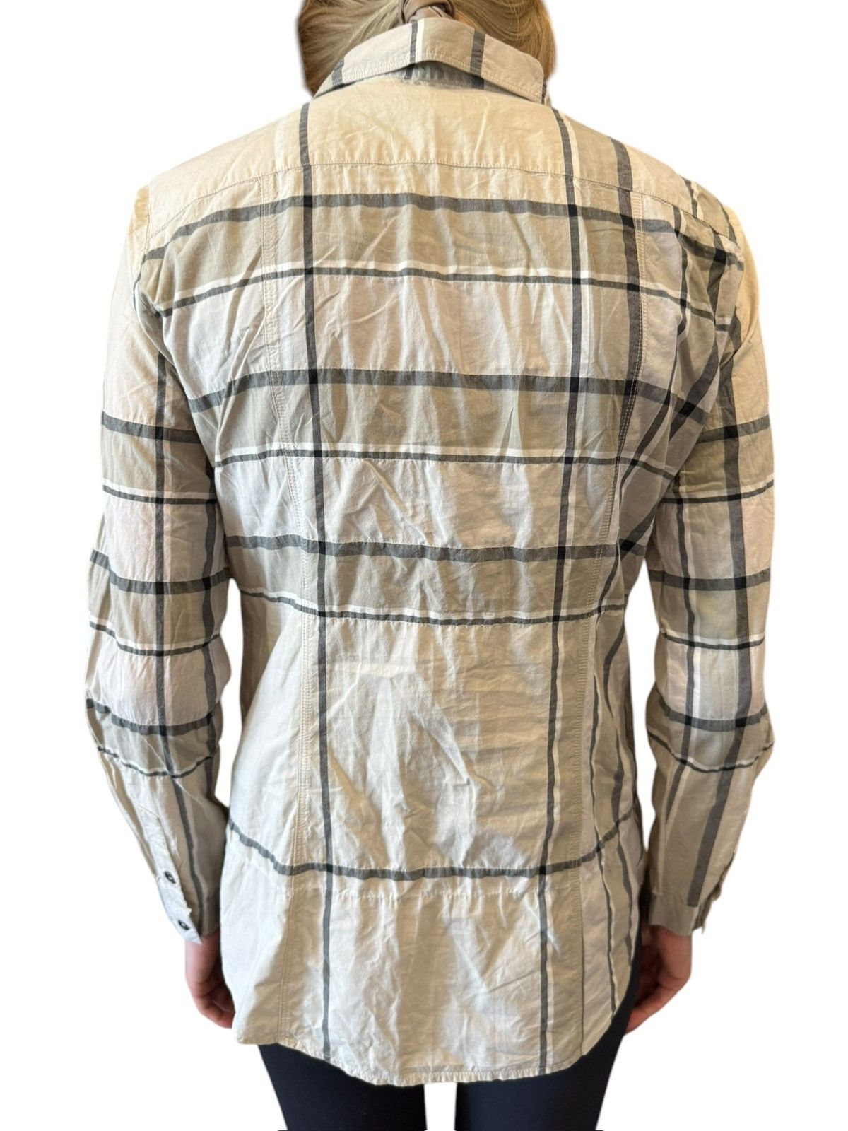 Burberry Burberry Brit Checked Long Sleeve Button Front Shirt Small Size US S / EU 44-46 / 1 - 3 Thumbnail