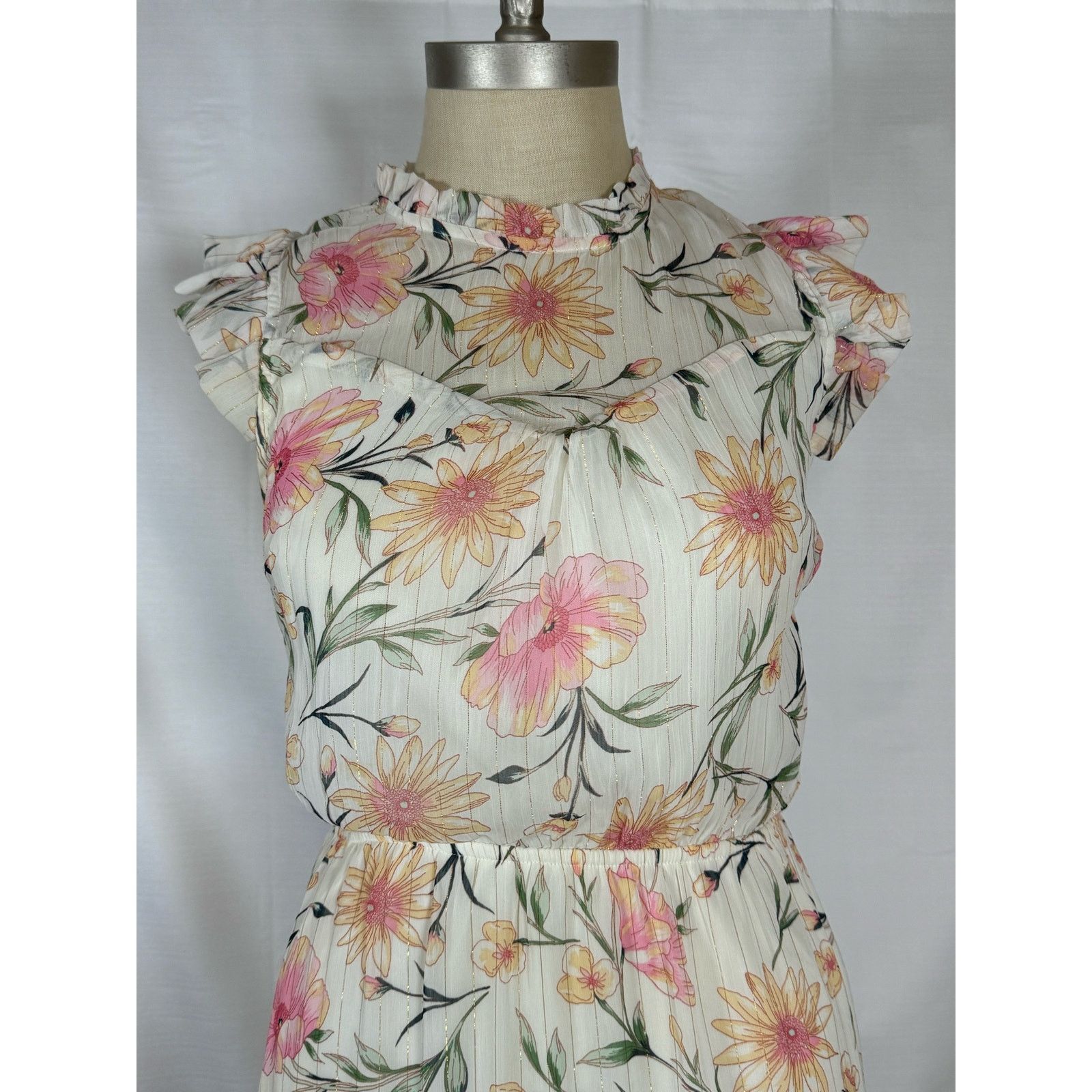 Unknown London Monteau Los Angeles Floral Dress Women Size S Small USED Size S / US 4 / IT 40 - 5 Thumbnail