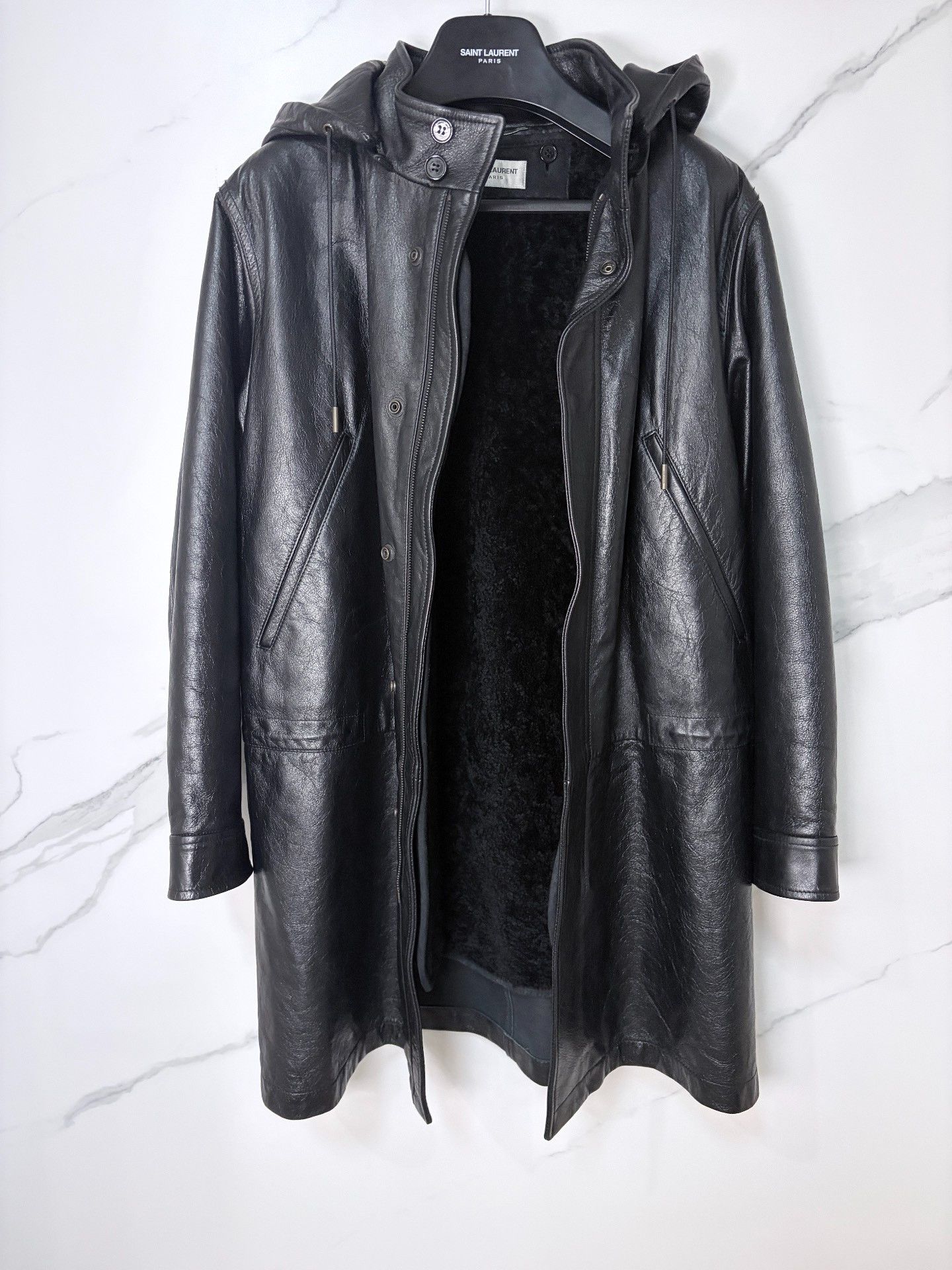 Saint Laurent Paris Saint Laurent SLP 19SS Poster Leather Trench Size US M / EU 48-50 / 2 - 2 Thumbnail