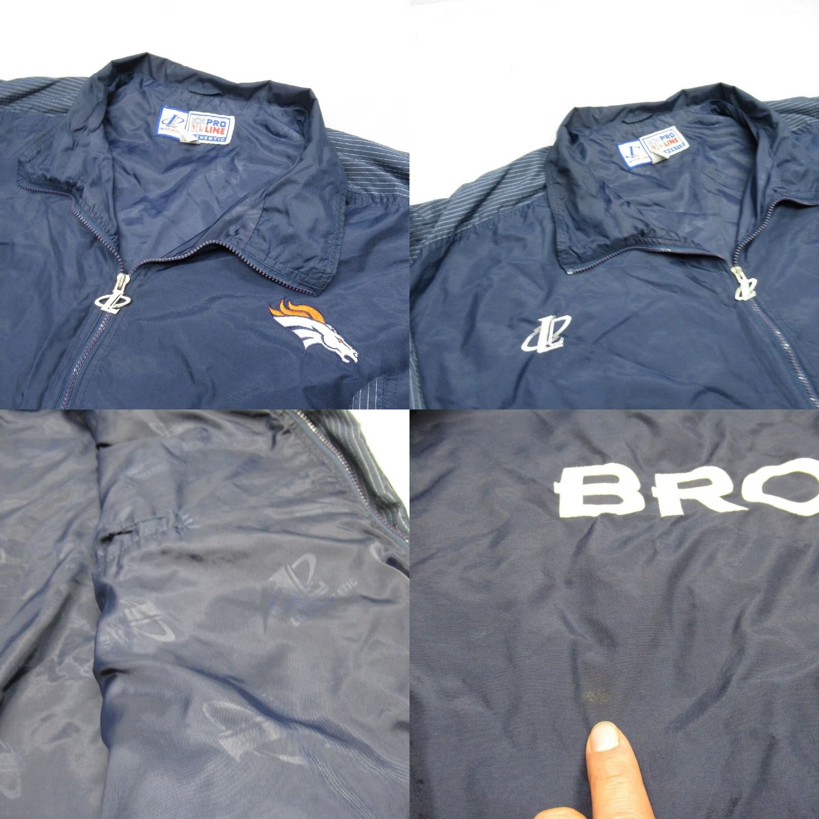 Logo Athletic VINTAGE Logo Athletic Denver Broncos NFL Windbreaker Jacket Men 4XL Blue Zip Size US XXL / EU 58 / 5 - 8 Thumbnail
