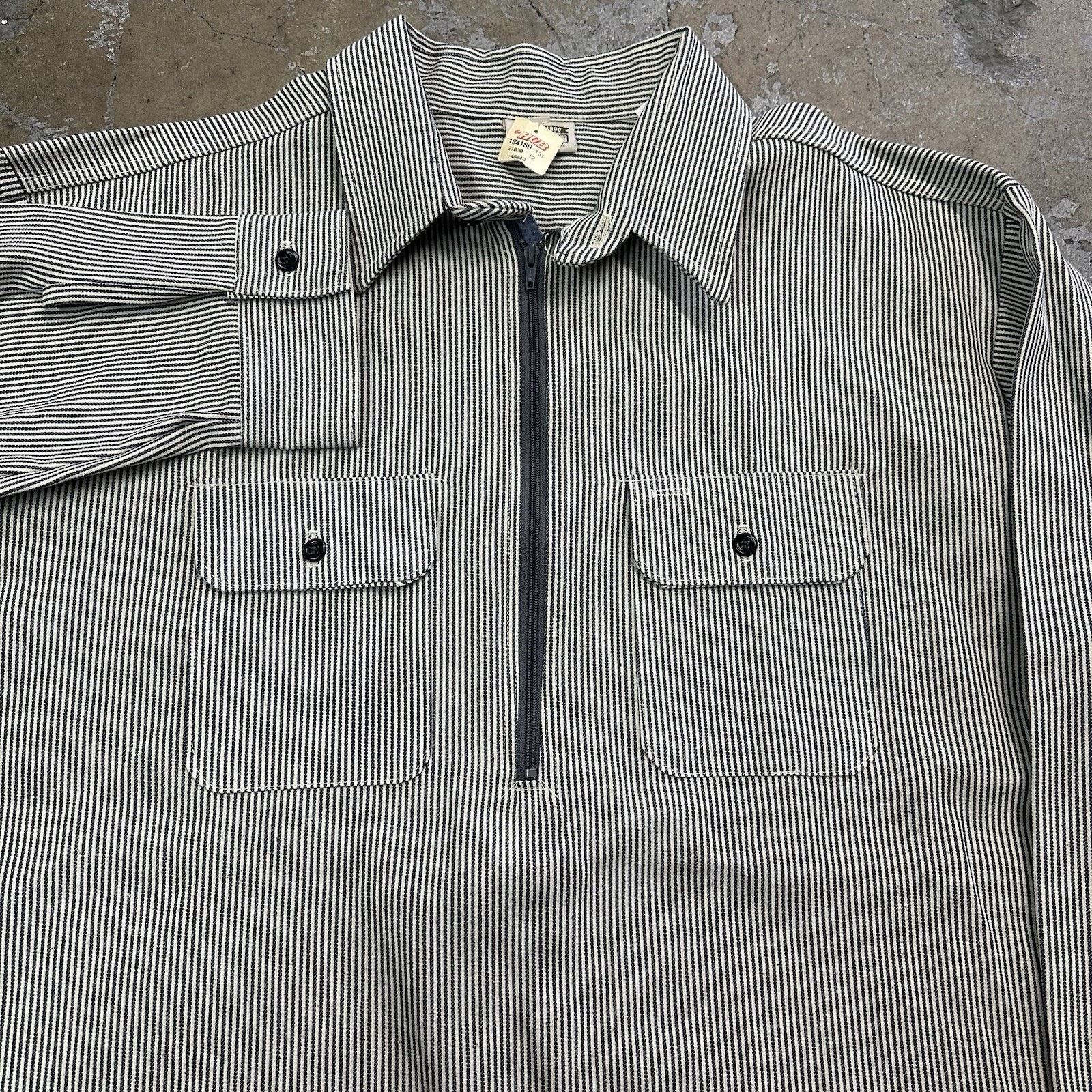FiveBrother × Vintage NWT Vintage Five Brother Pinstripe Longsleeve Shirt 2XL Size US XXL / EU 58 / 5 - 1 Thumbnail