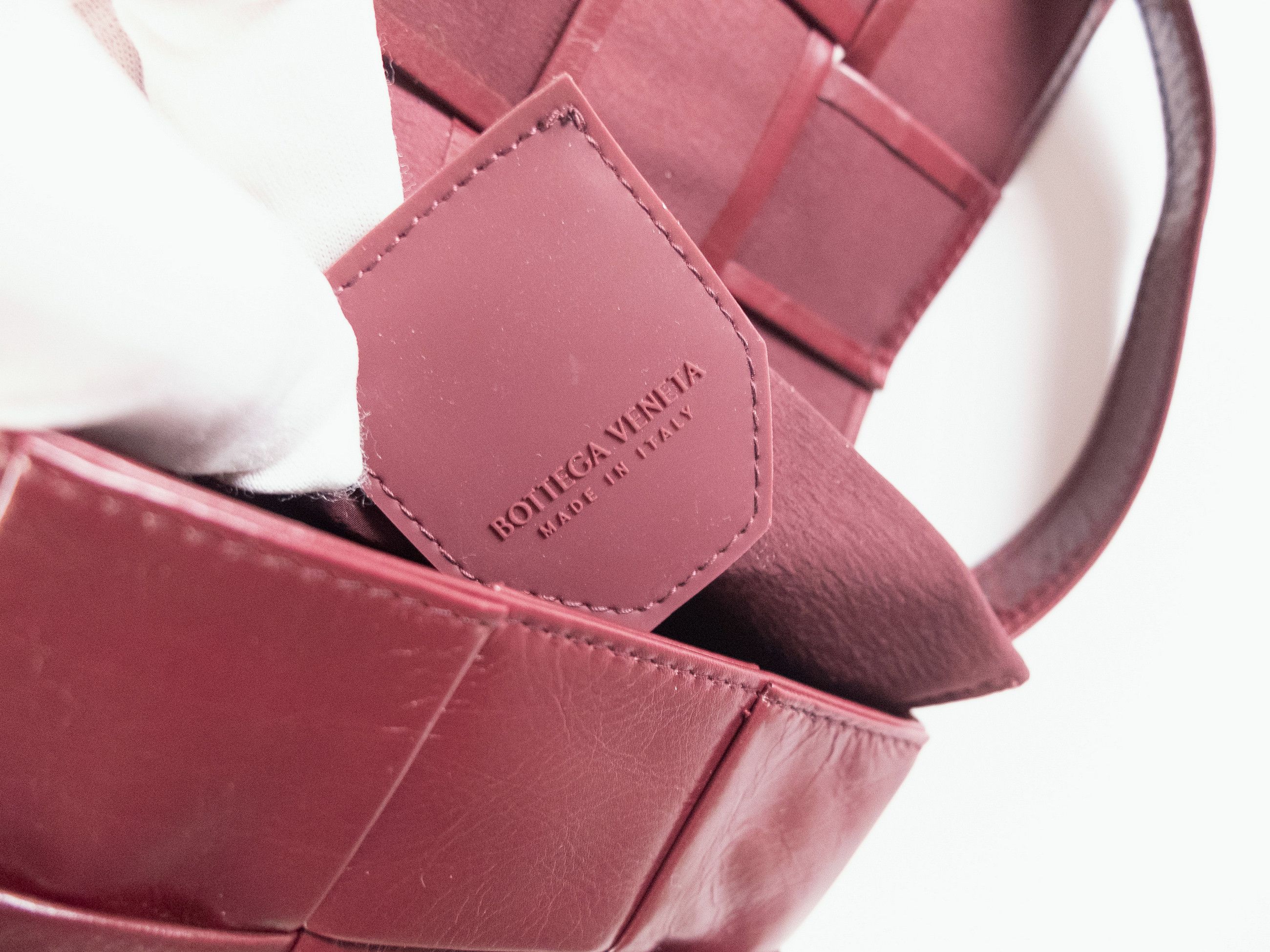 Bottega Veneta BOTTEGA VENETA Candy Cassette burgundy leather mini bag Size ONE SIZE - 12 Thumbnail