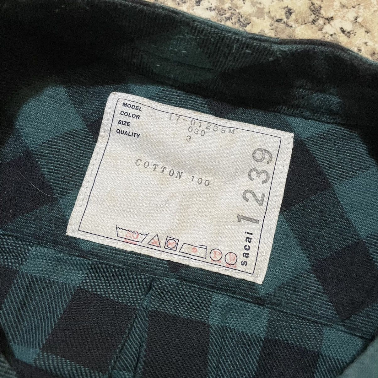 Sacai Sacai SS17 Buffalo Check Plaid Shirt w/ Shoulder Zipper RARE Size US L / EU 52-54 / 3 - 12 Thumbnail