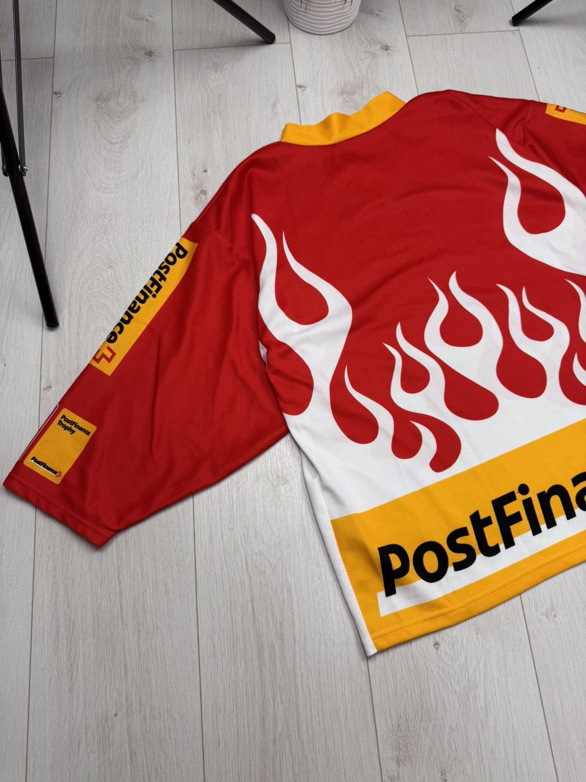 NHL Swiss Ice Hockey Flame 3/4 Sleeve Jersey Shirt Size US S / EU 44-46 / 1 - 9 Thumbnail